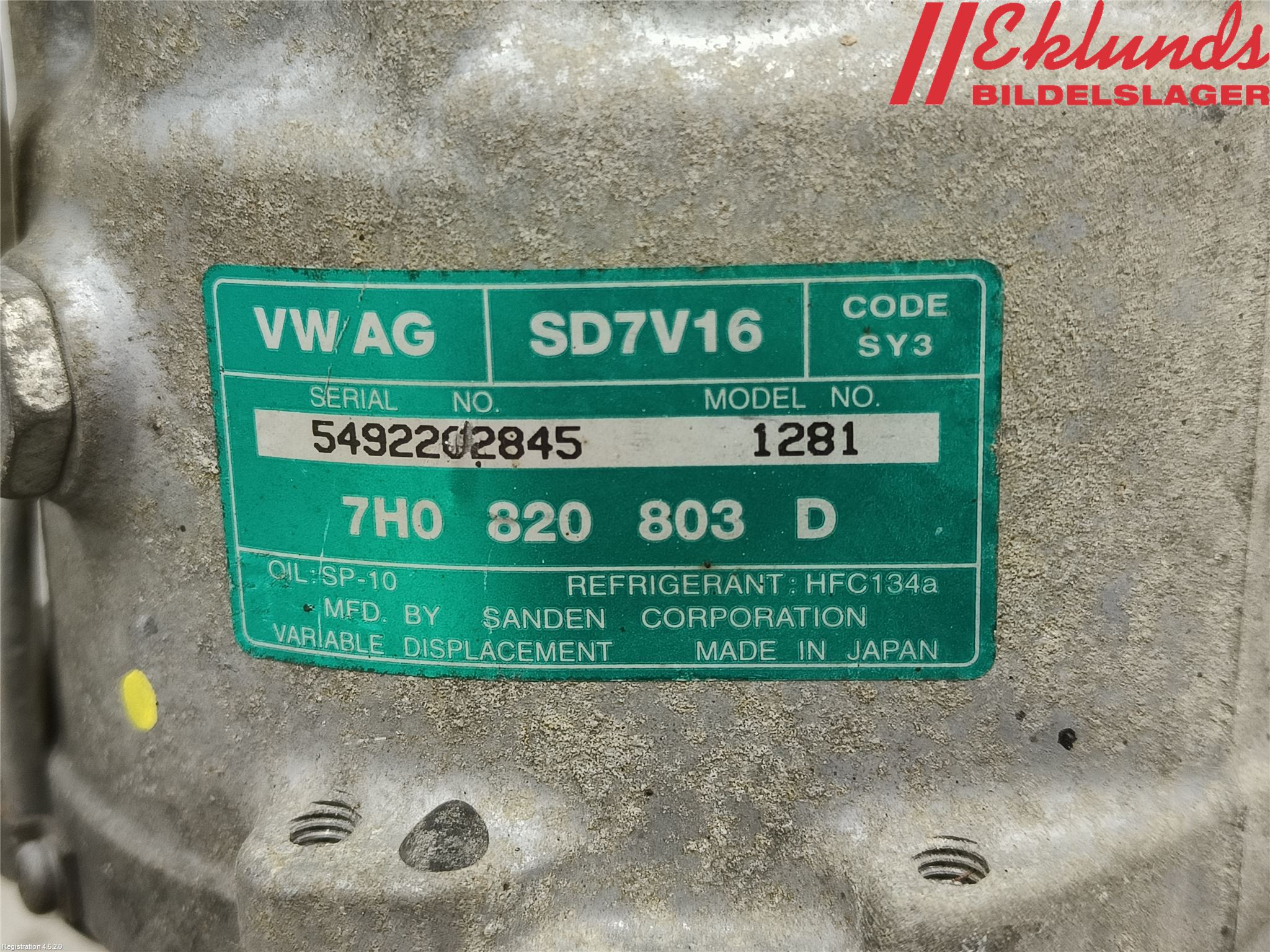 Volkswagen VW CADDY      04-10 Ac Kompressor