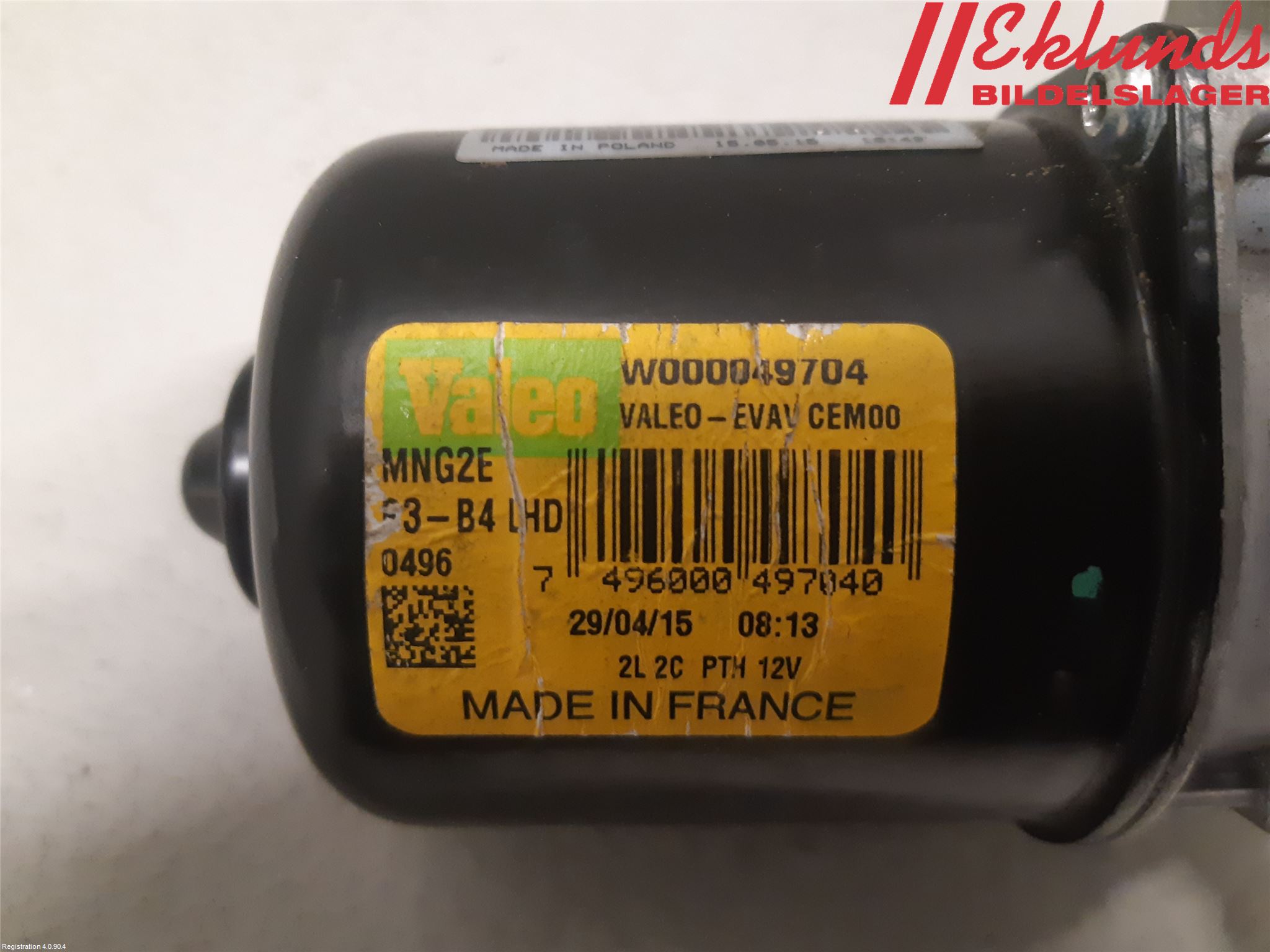 Toyota AYGO 15-21 Torkarmotor Vindruta
