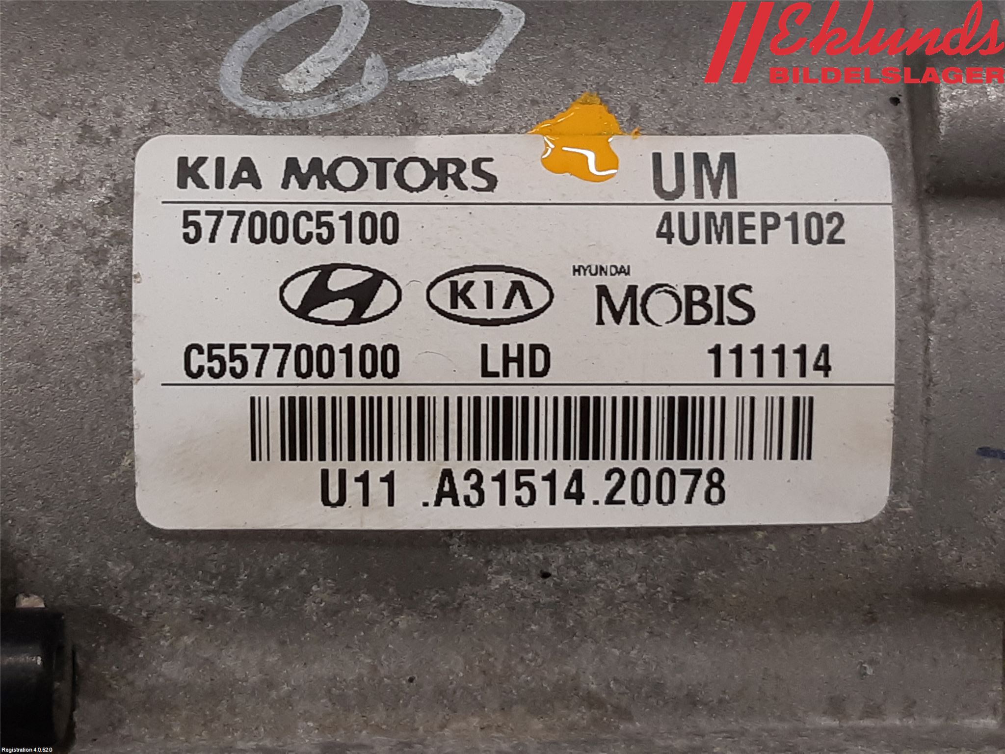 Kia SORENTO 15-20 Styrväxel-Snäcka Elektrisk