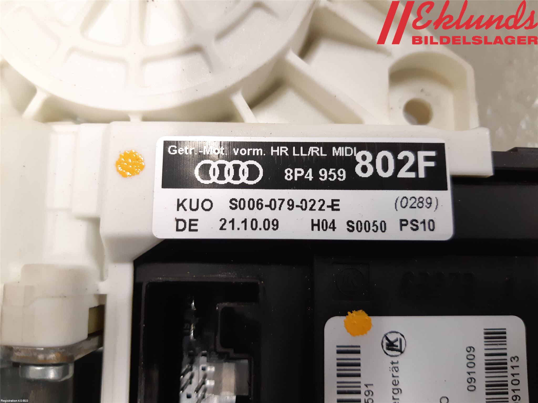 Audi A3/S3 05-13 Fönsterhissmotor