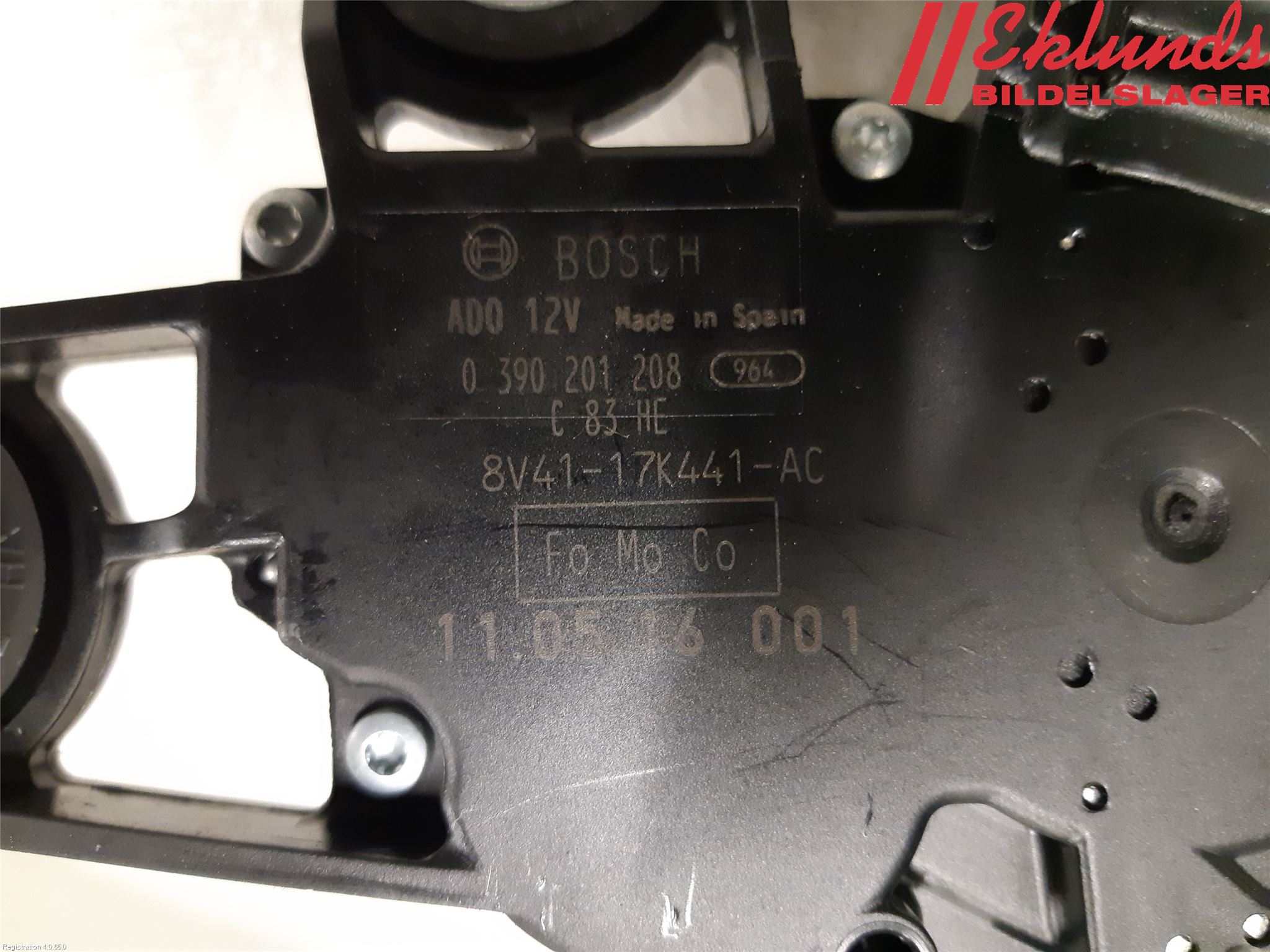 Ford KUGA 08-12 Torkarmotor Baklucka