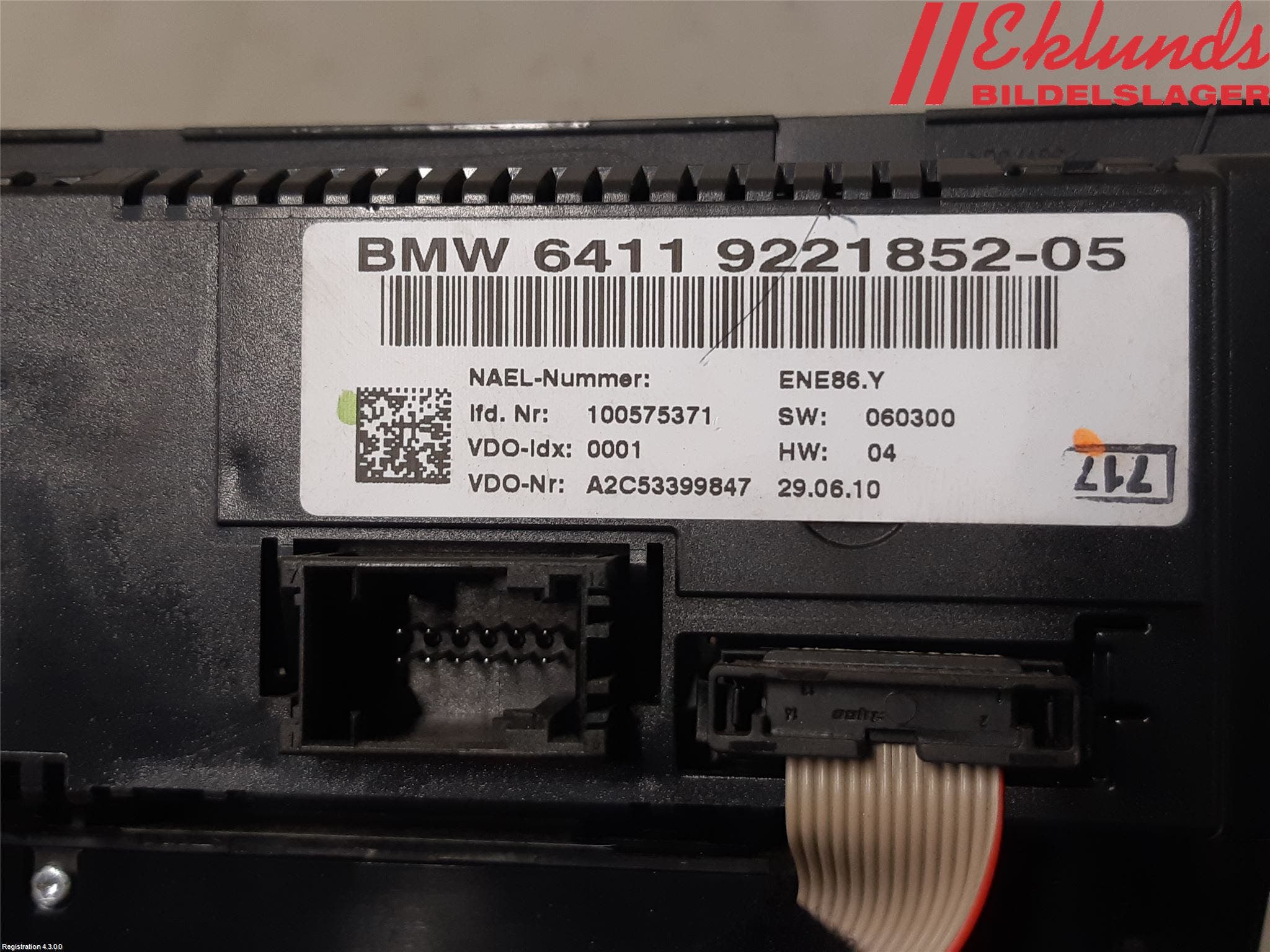 BMW 3 E90/91 SED/TOU 05-12 Ac Styrenhet Ac Manöveren