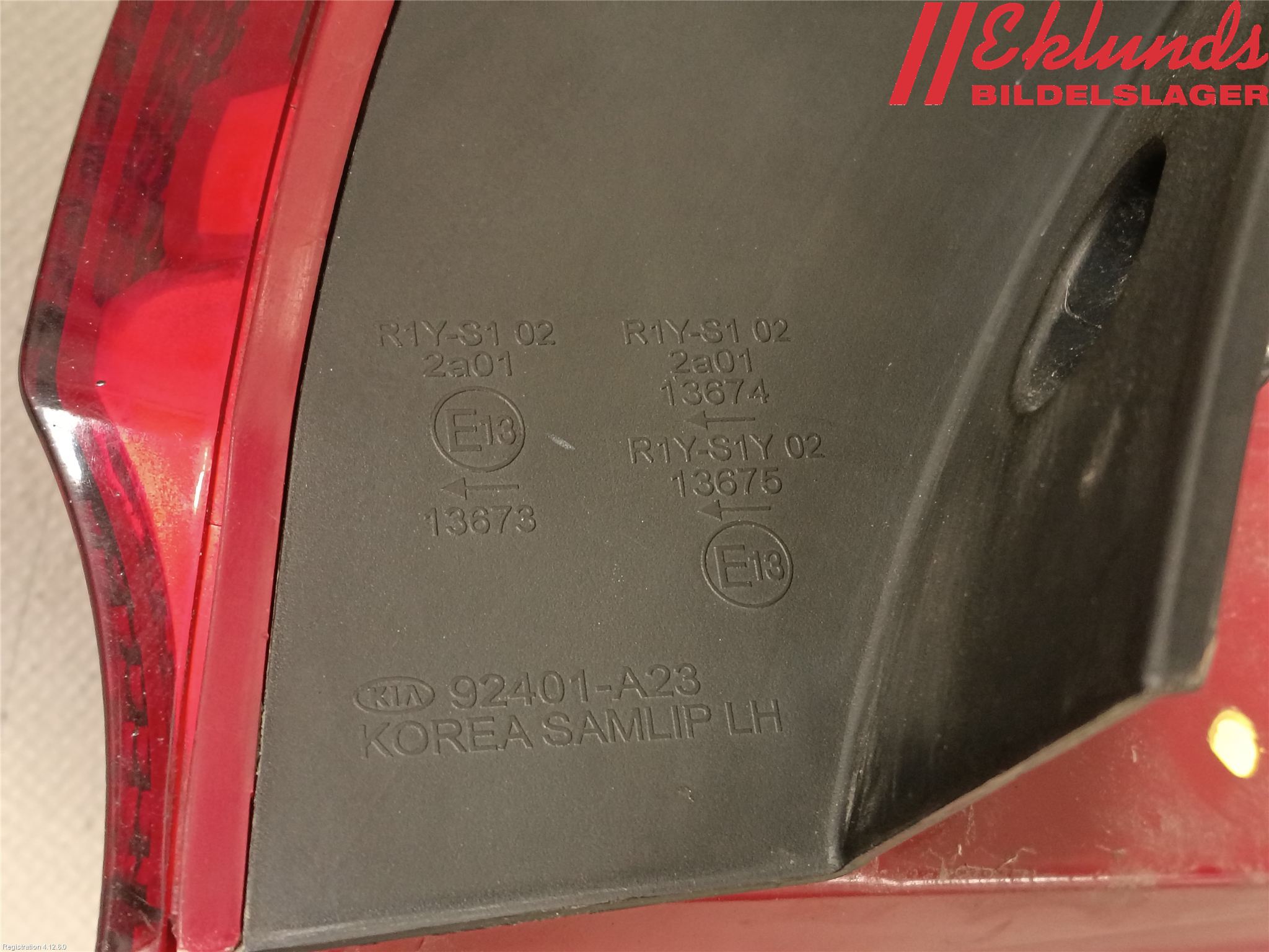 Kia CEED 12-18 Bakljus Vänster