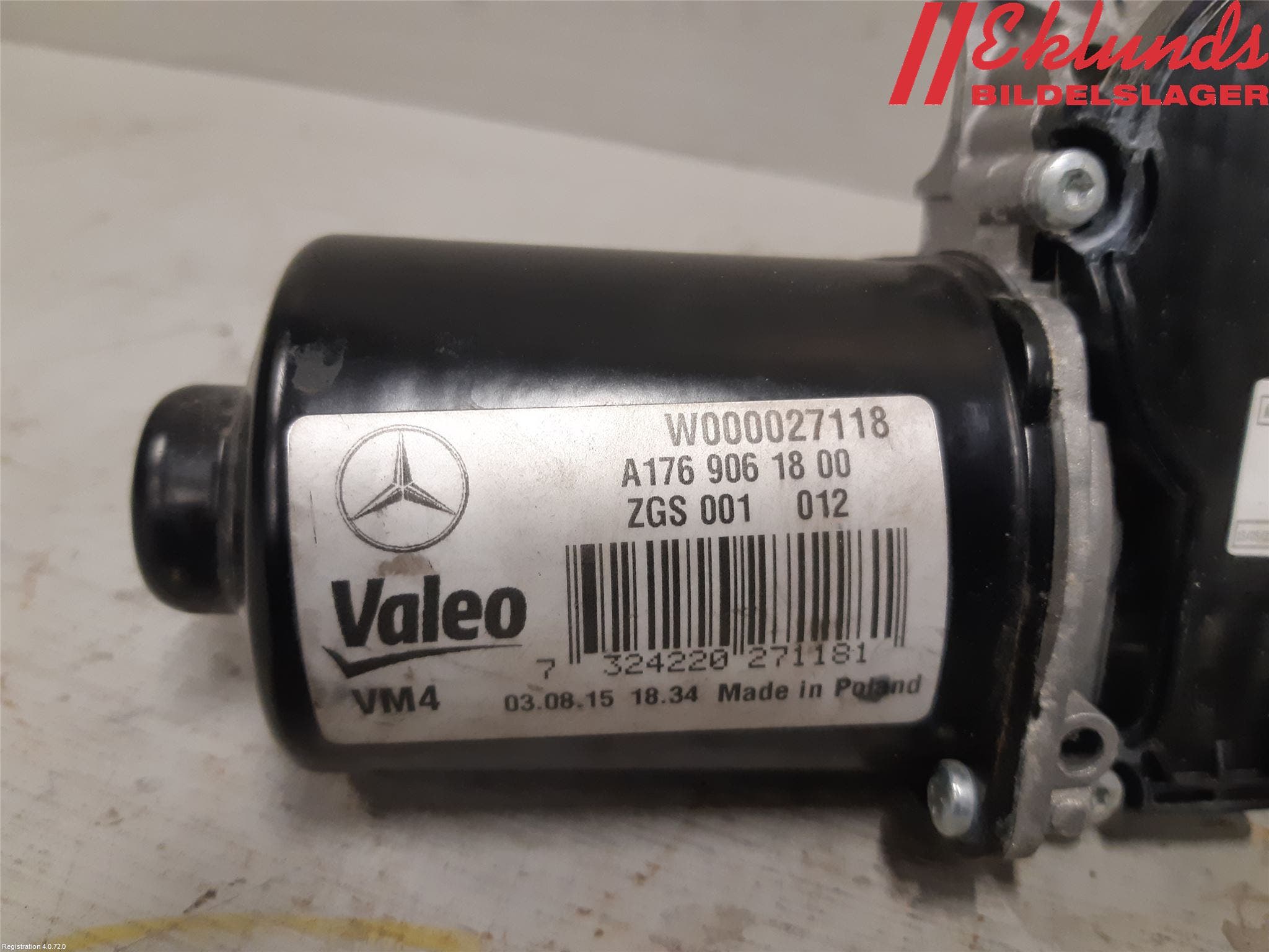 Mercedes-Benz MB A-KLASS (W176) 13-18 Torkarmotor Vindruta