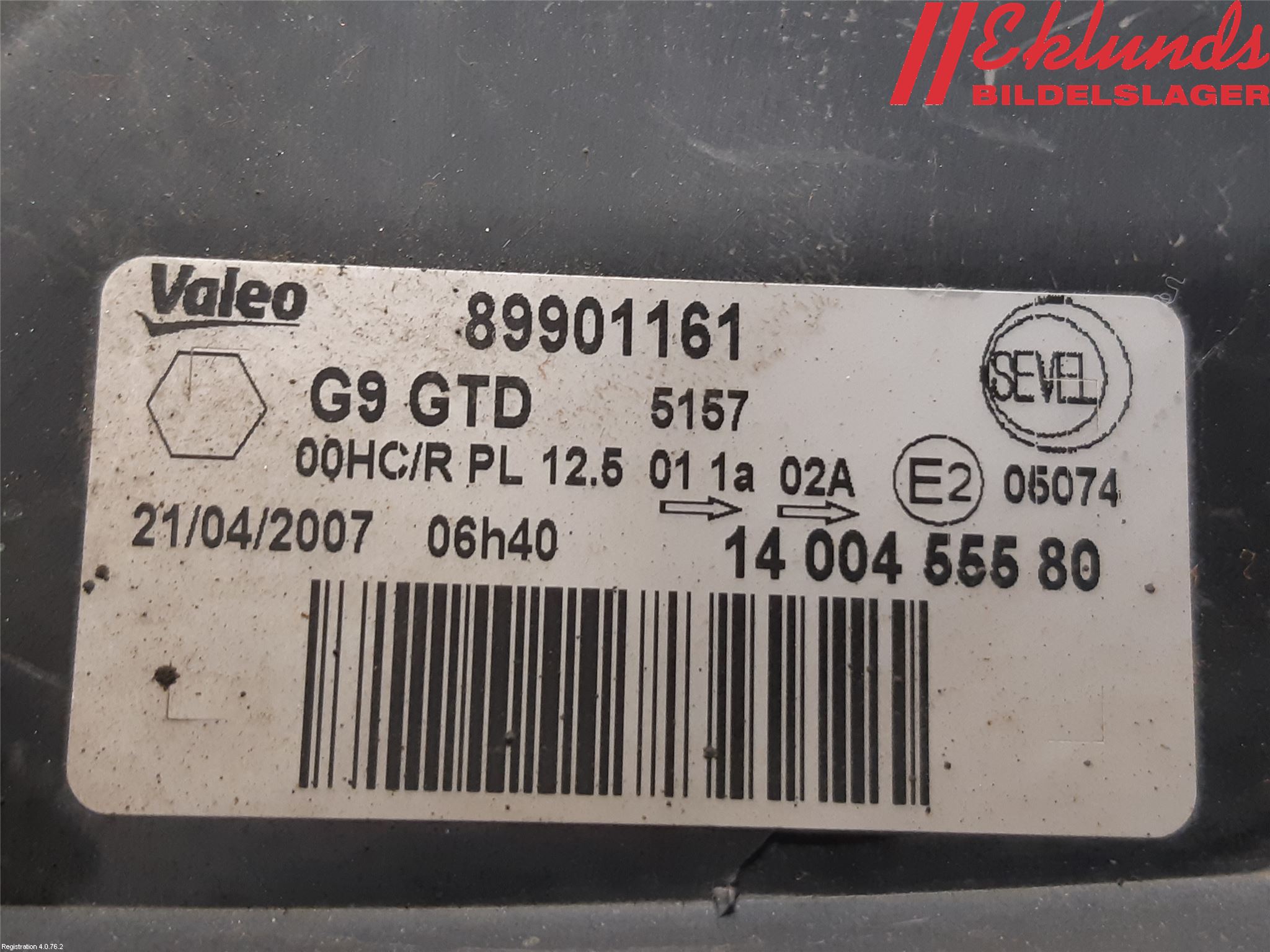 Peugeot EXPERT 07-14 Strålkastare Vänster