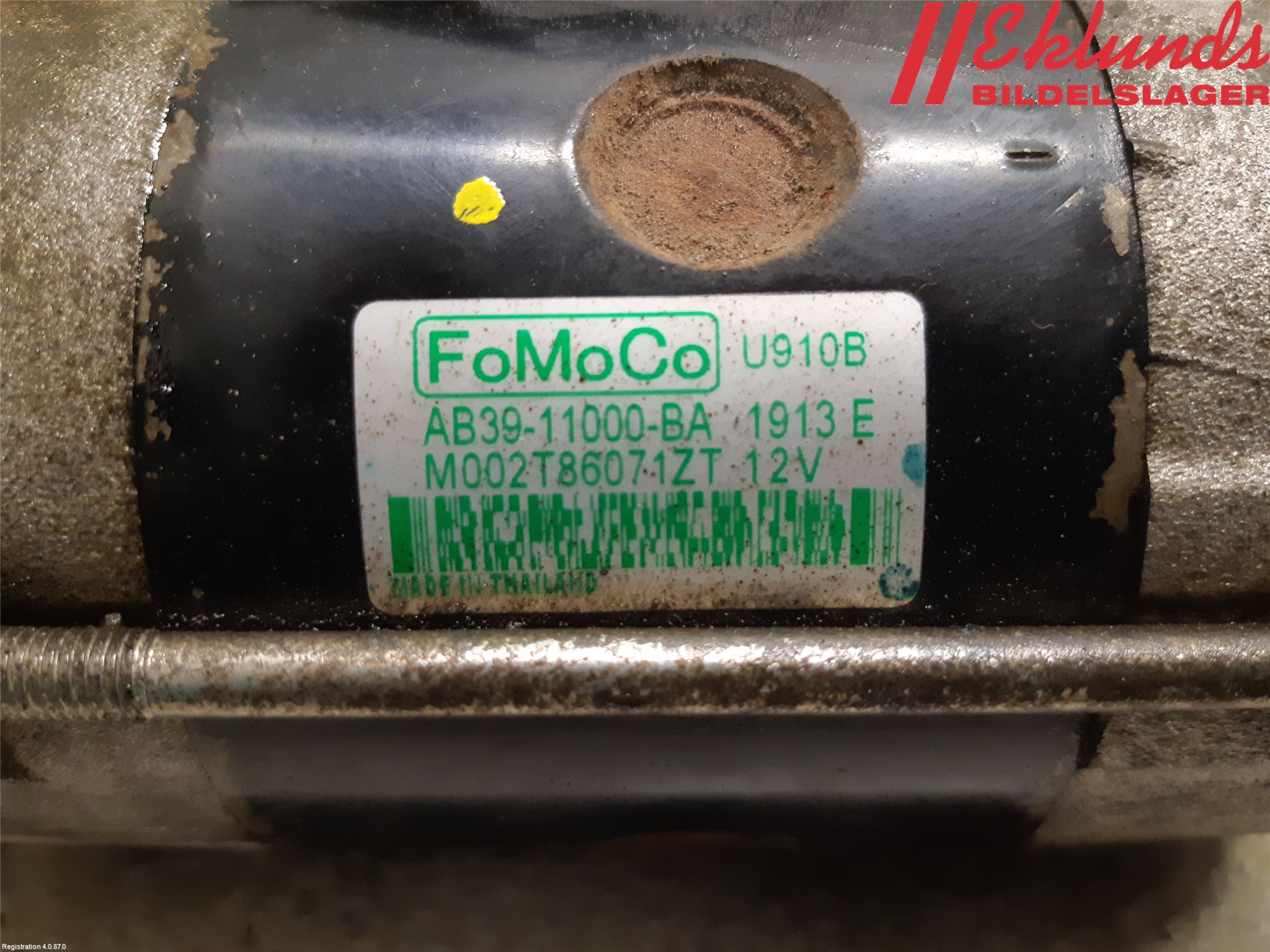 Ford RANGER EU 12-23 Startmotor Diesel