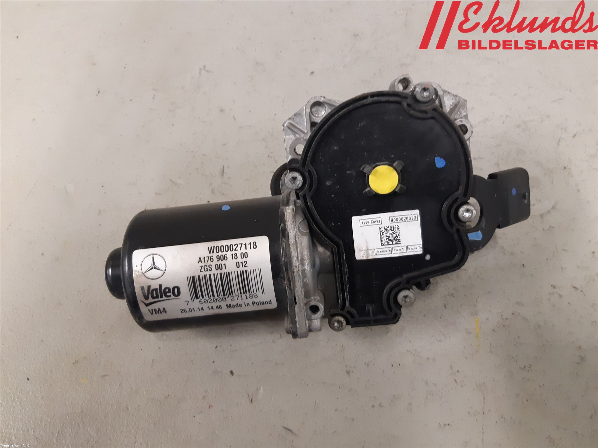Mercedes-Benz MB CLA-KLASS (C117/X117) 13-19 Torkarmotor Vindruta