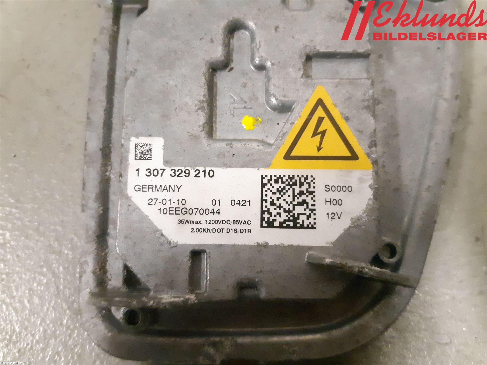 Volvo V50 08-12 Styrenhet Strålkastare