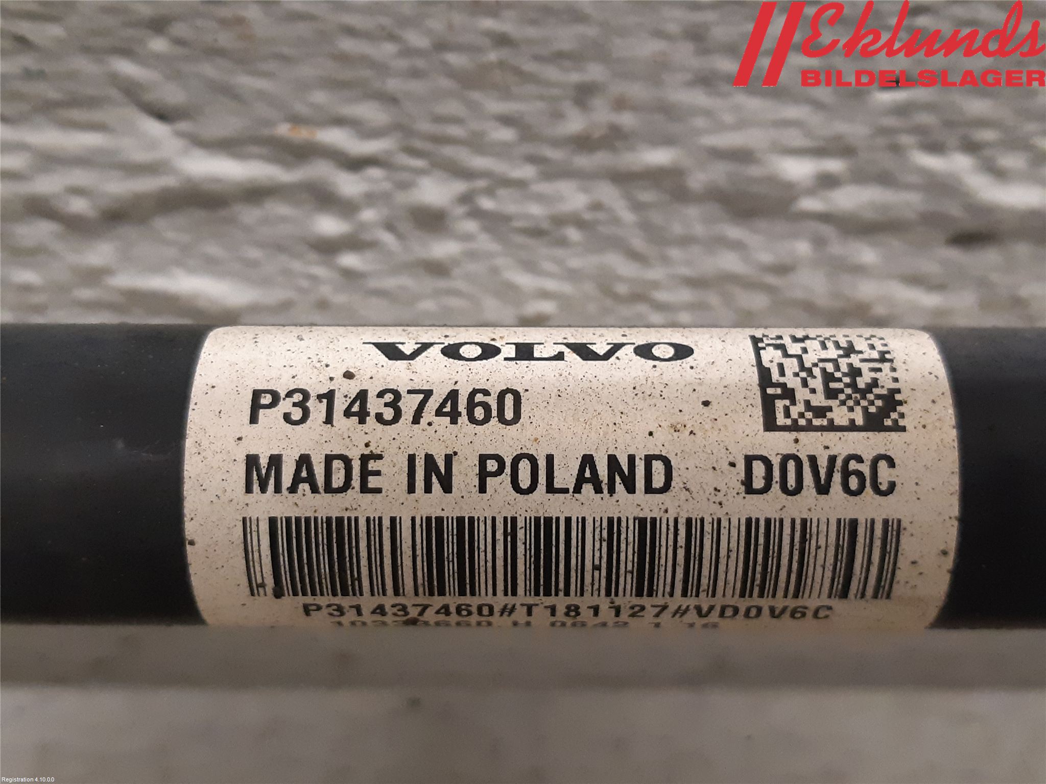 Volvo V60 19- Drivaxel Bak Vänster