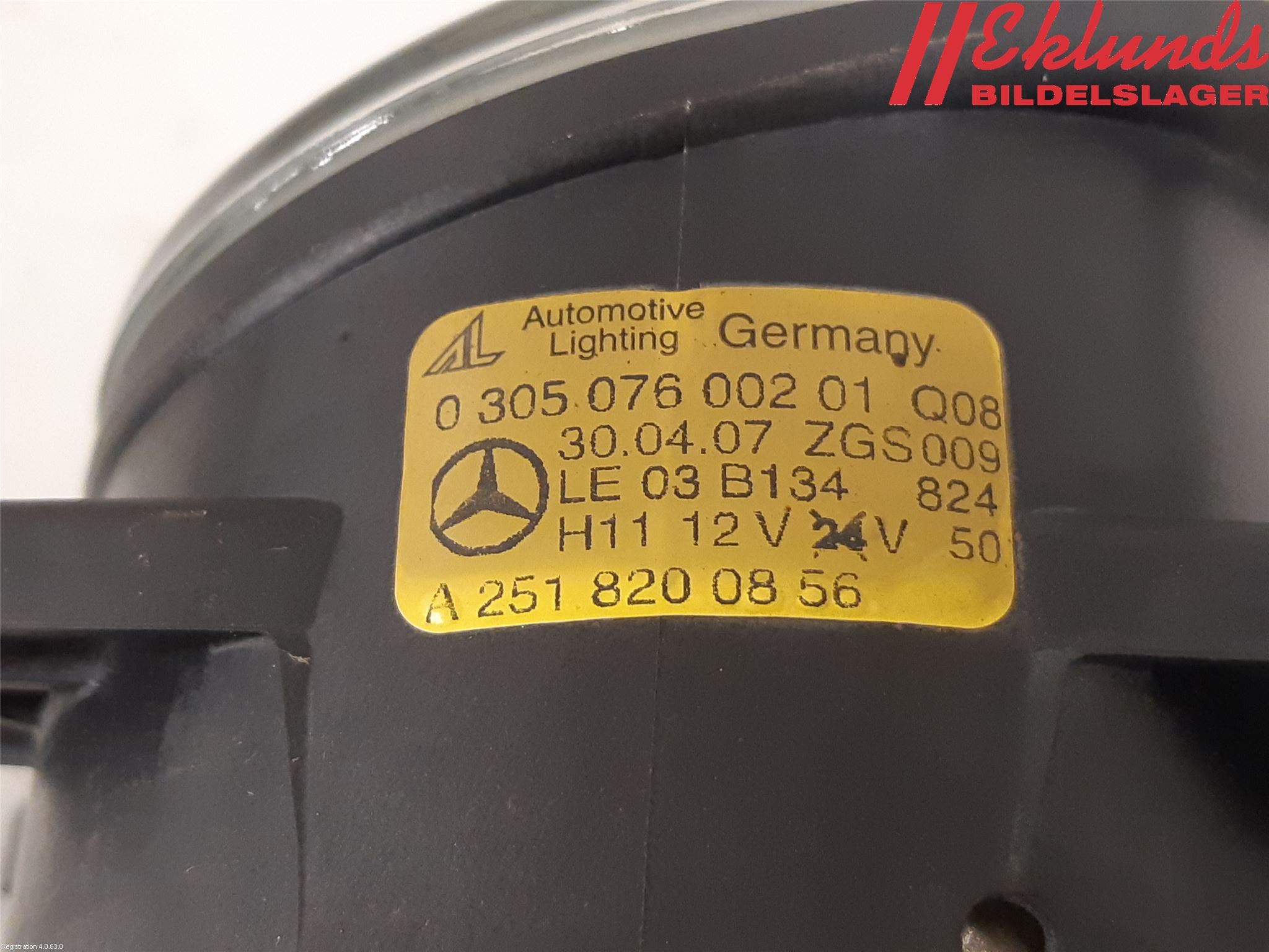 Mercedes-Benz MB C-KLASS (W204) 07-15 Dimljus-Varselljus Fram