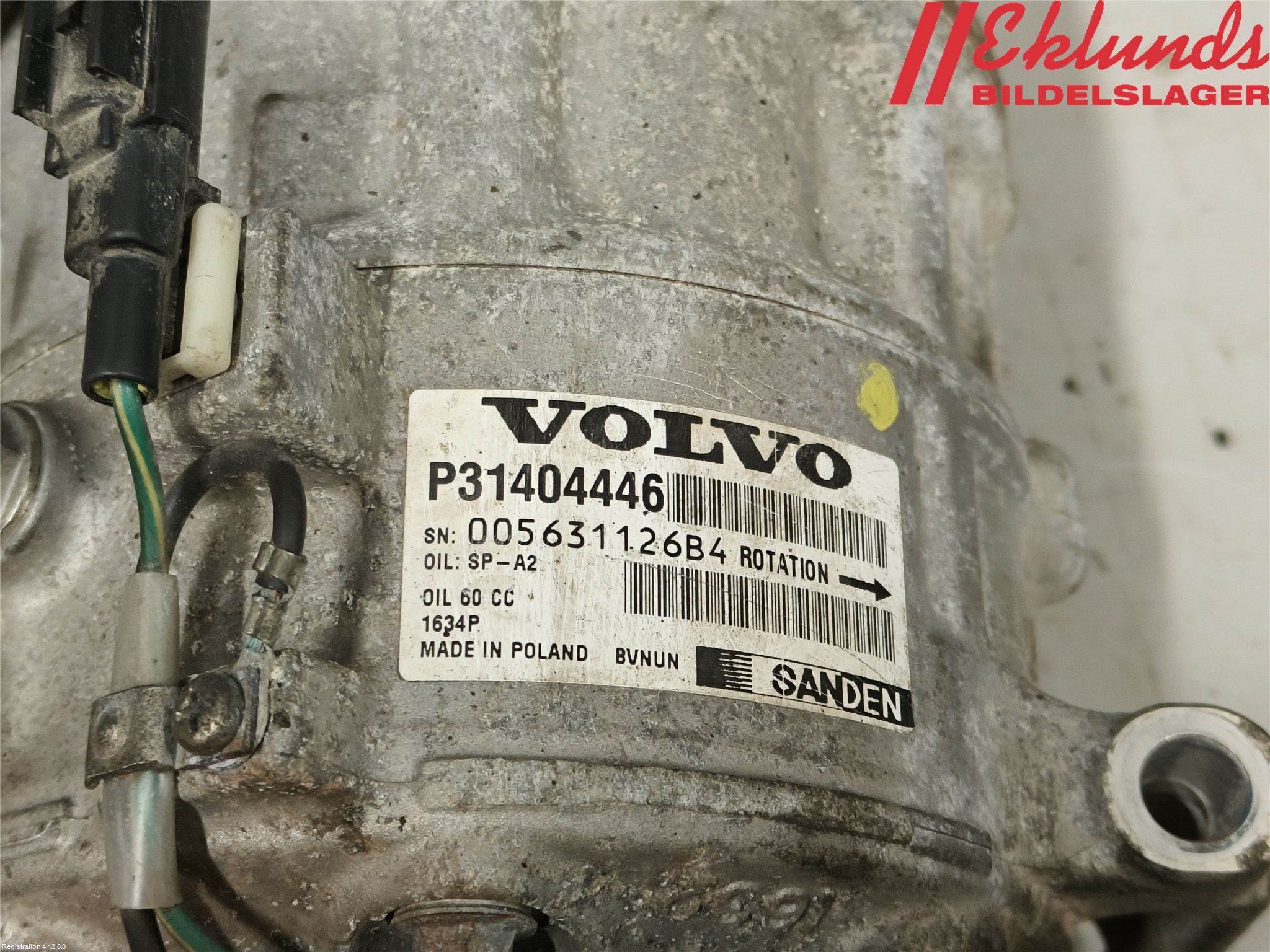 Volvo V60 CROSS COUNTRY 16-18 Ac Kompressor