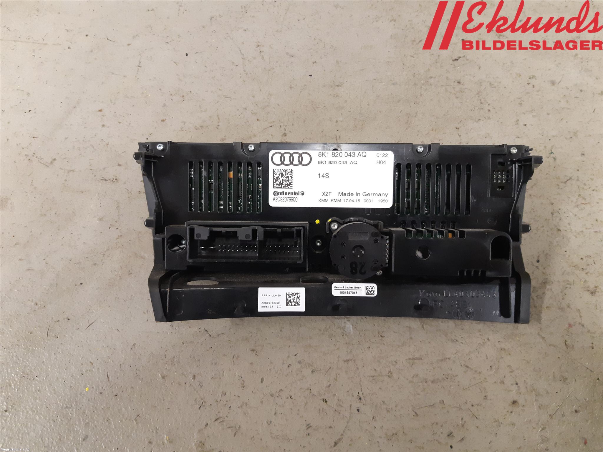 Audi A5 07-16 Ac Styrenhet Ac Manöveren