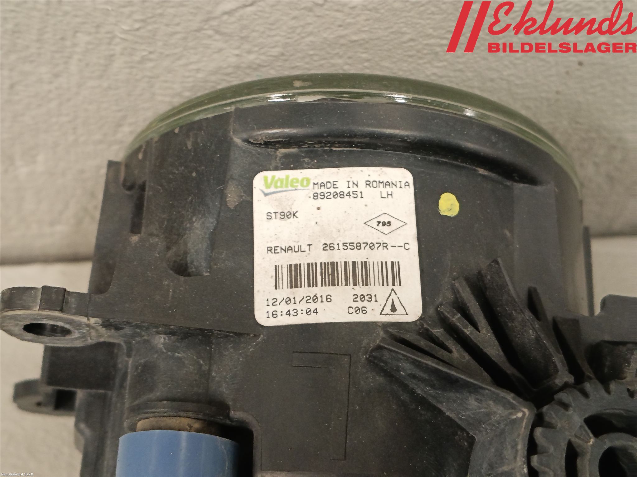 Renault CAPTUR 13-19 Dimljus-Varselljus Fram