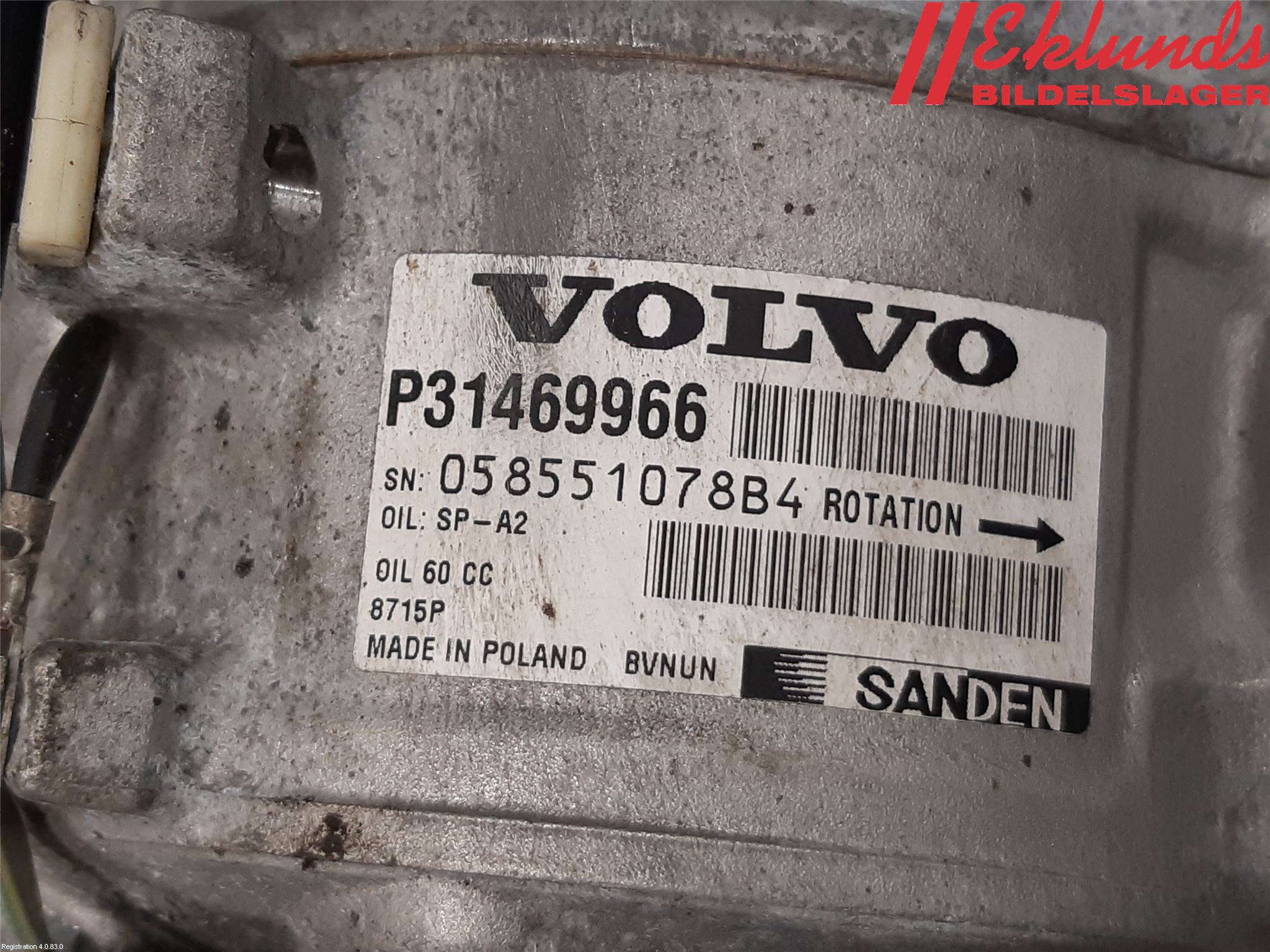 Volvo V90 17->> Ac Kompressor