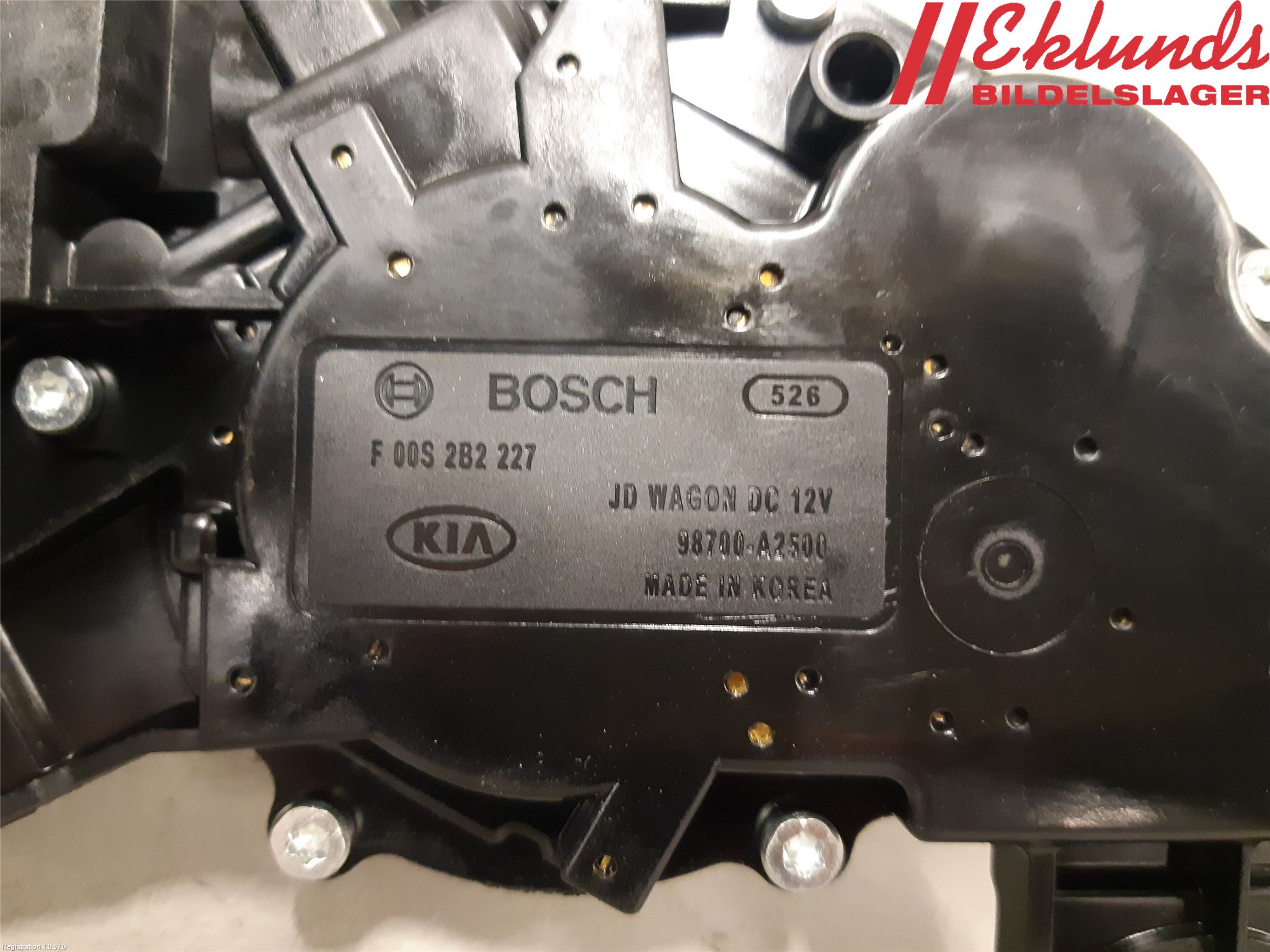 Kia CEED 12-18 Torkarmotor Baklucka