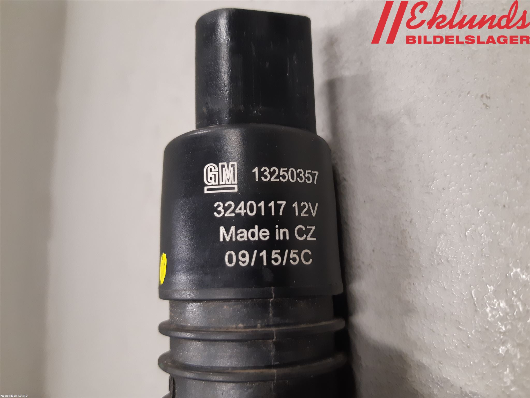 Opel INSIGNIA 09-16 Spolarpump Vindruta