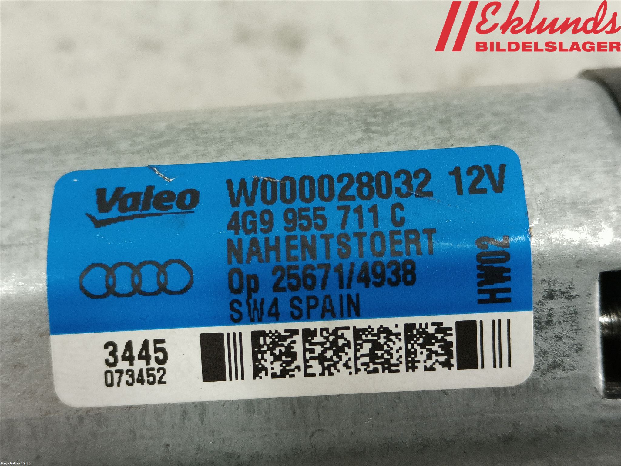 Audi A6 ALLROAD 12-18 Torkarmotor Baklucka