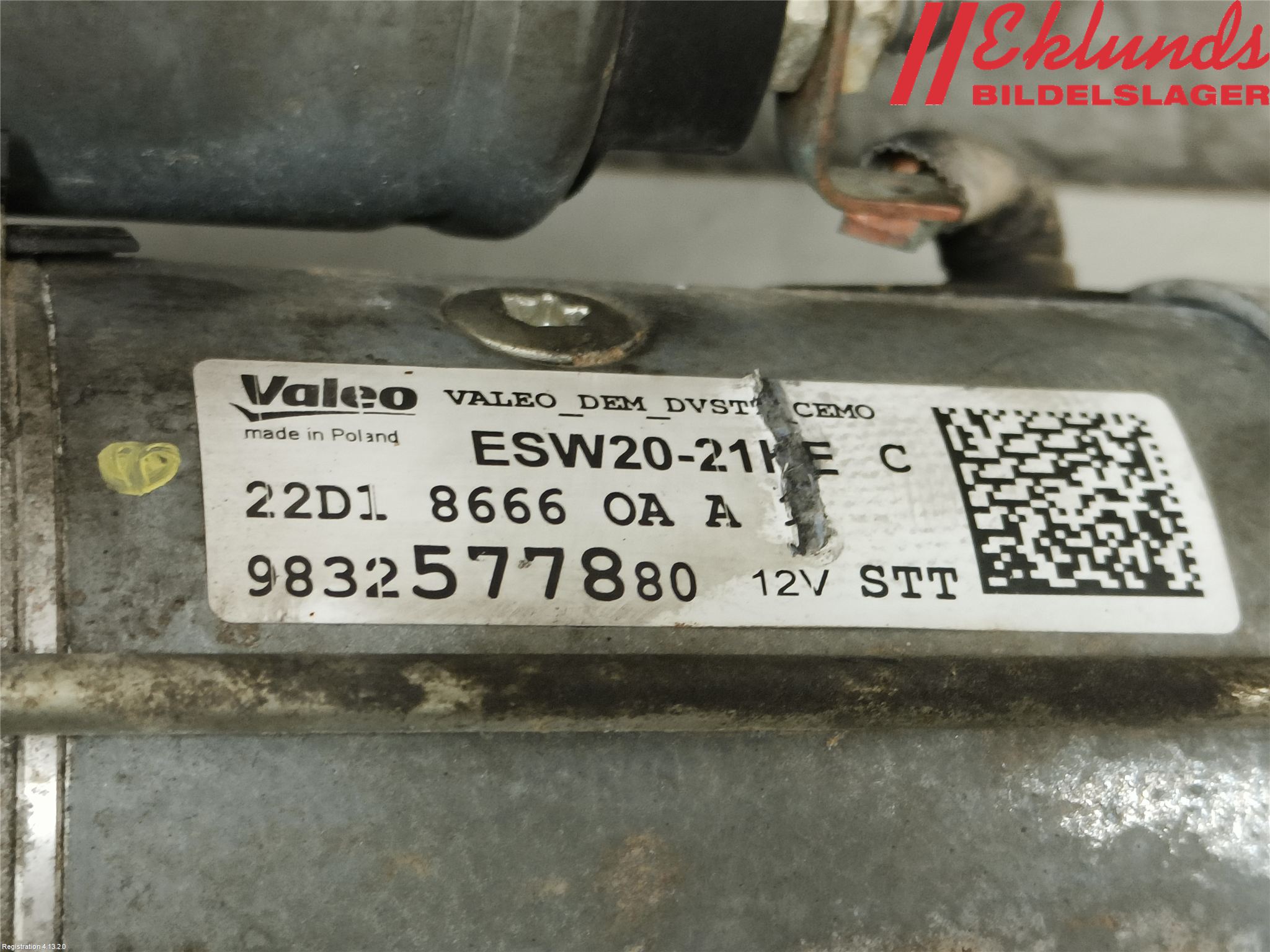 Opel COMBO E 19- Startmotor Diesel