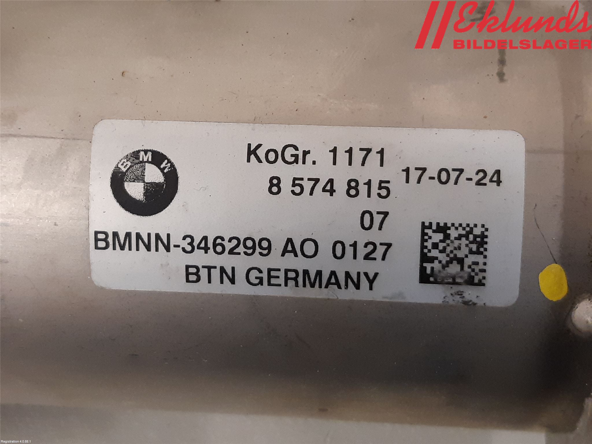 BMW 5 G30/G31/F90 17-23 Egr Ventil