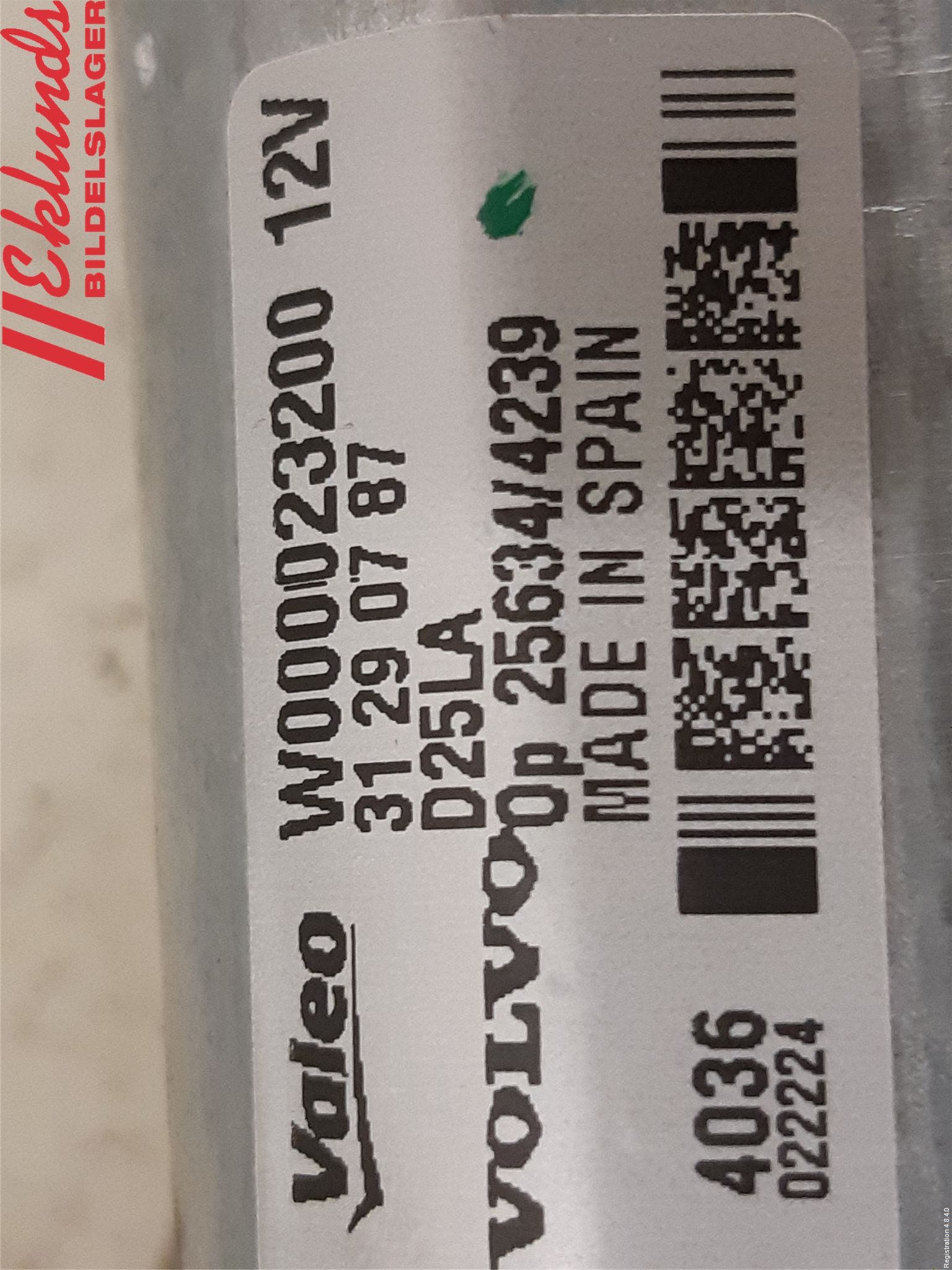 Volvo V70 14-16 Torkarmotor Baklucka