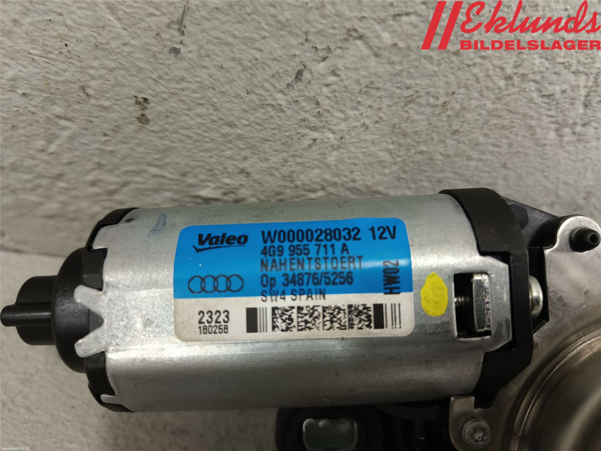 Audi A6/S6 4G 11-18 Torkarmotor Baklucka