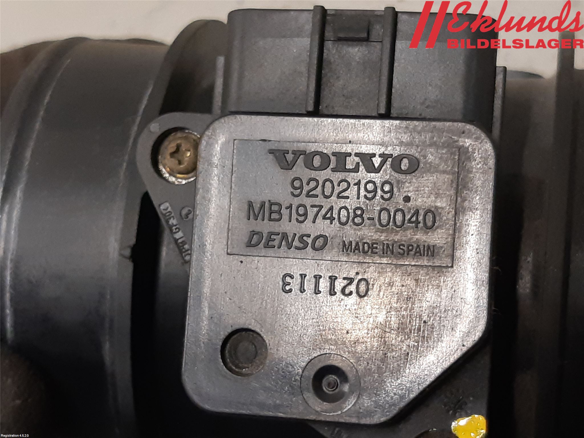 Volvo S80 99-03 Injluftmassamätare