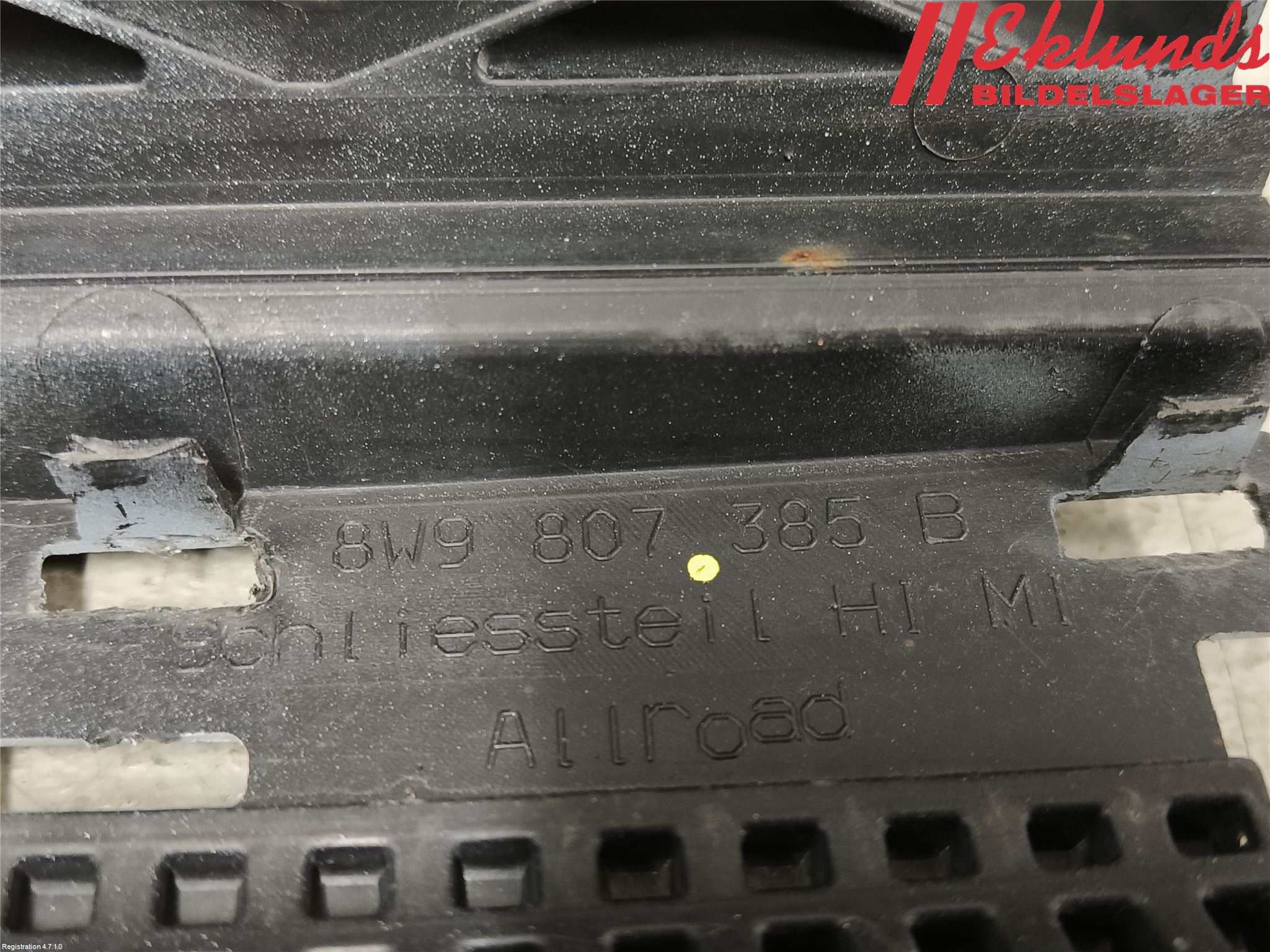 Audi A4/S4 B9 16-19 Stötfångare Deformelement Bak