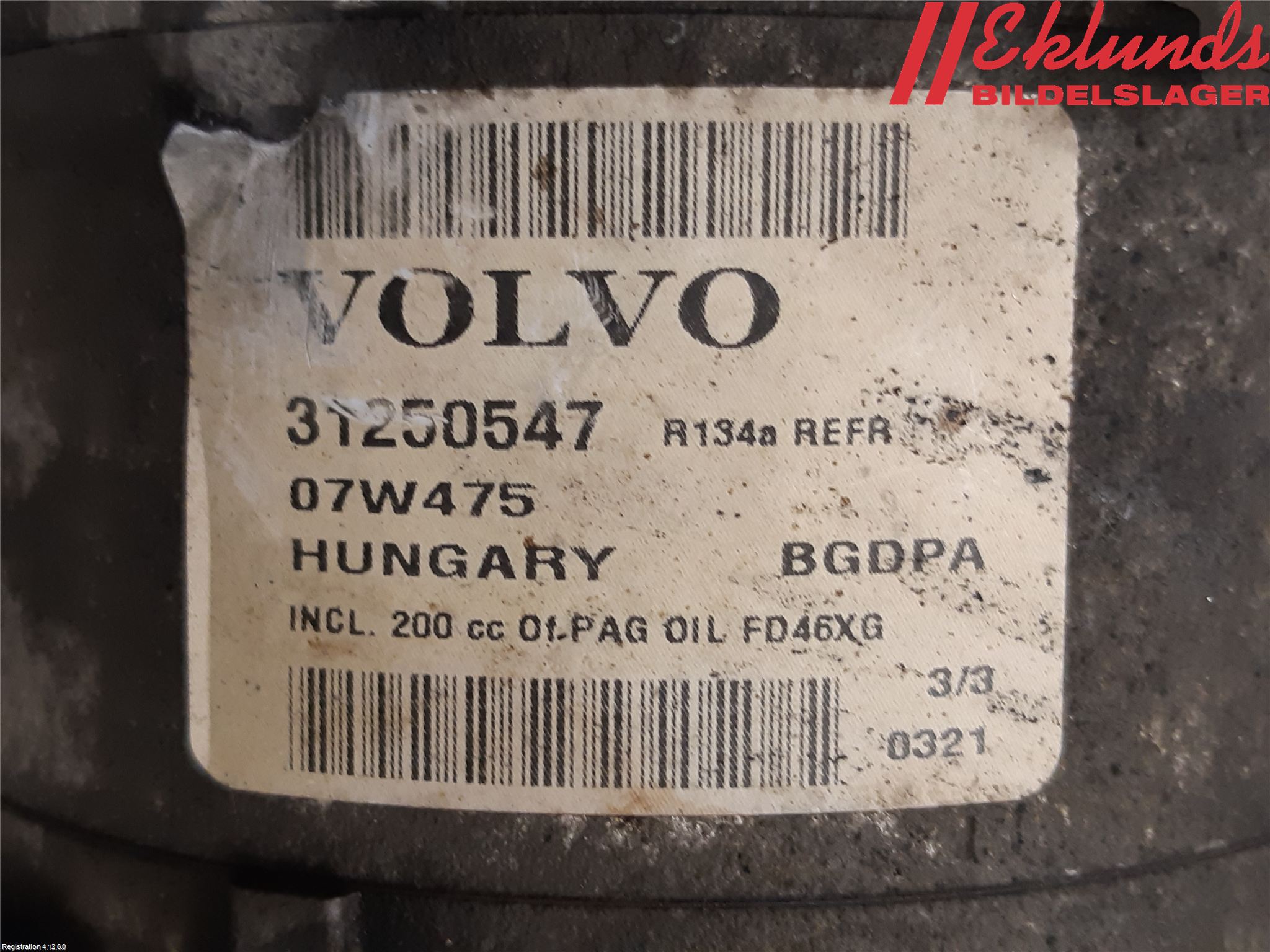 Volvo V70 08-13 Ac Kompressor