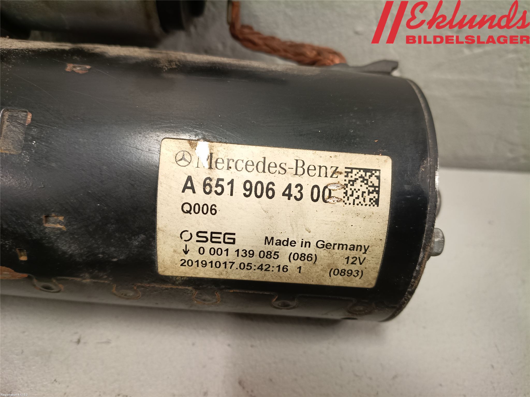 Mercedes-Benz MB SPRINTER (W907/W910) 19- Startmotor Diesel