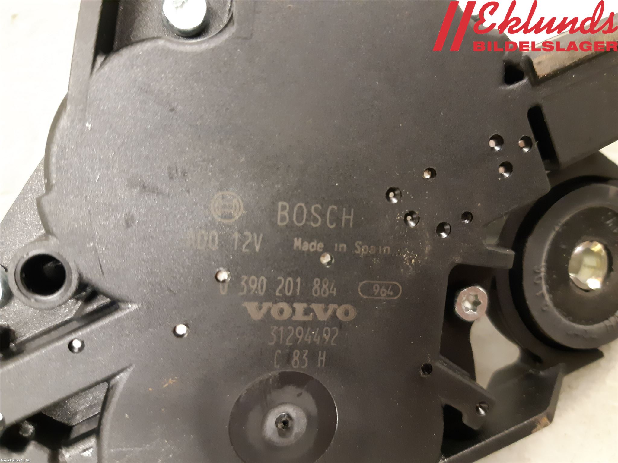 Volvo V60 11-13 Torkarmotor Baklucka