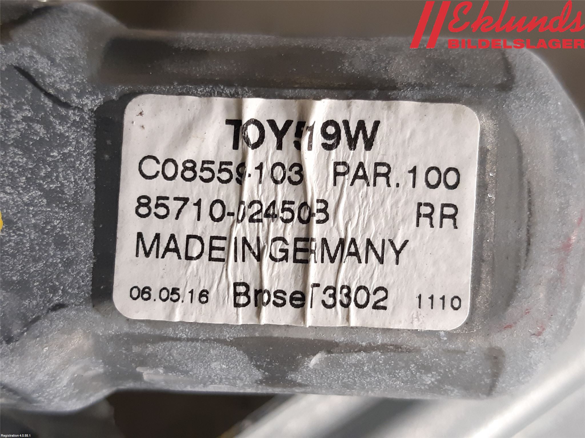 Toyota AURIS 13-19 Fönsterhiss El Kompl