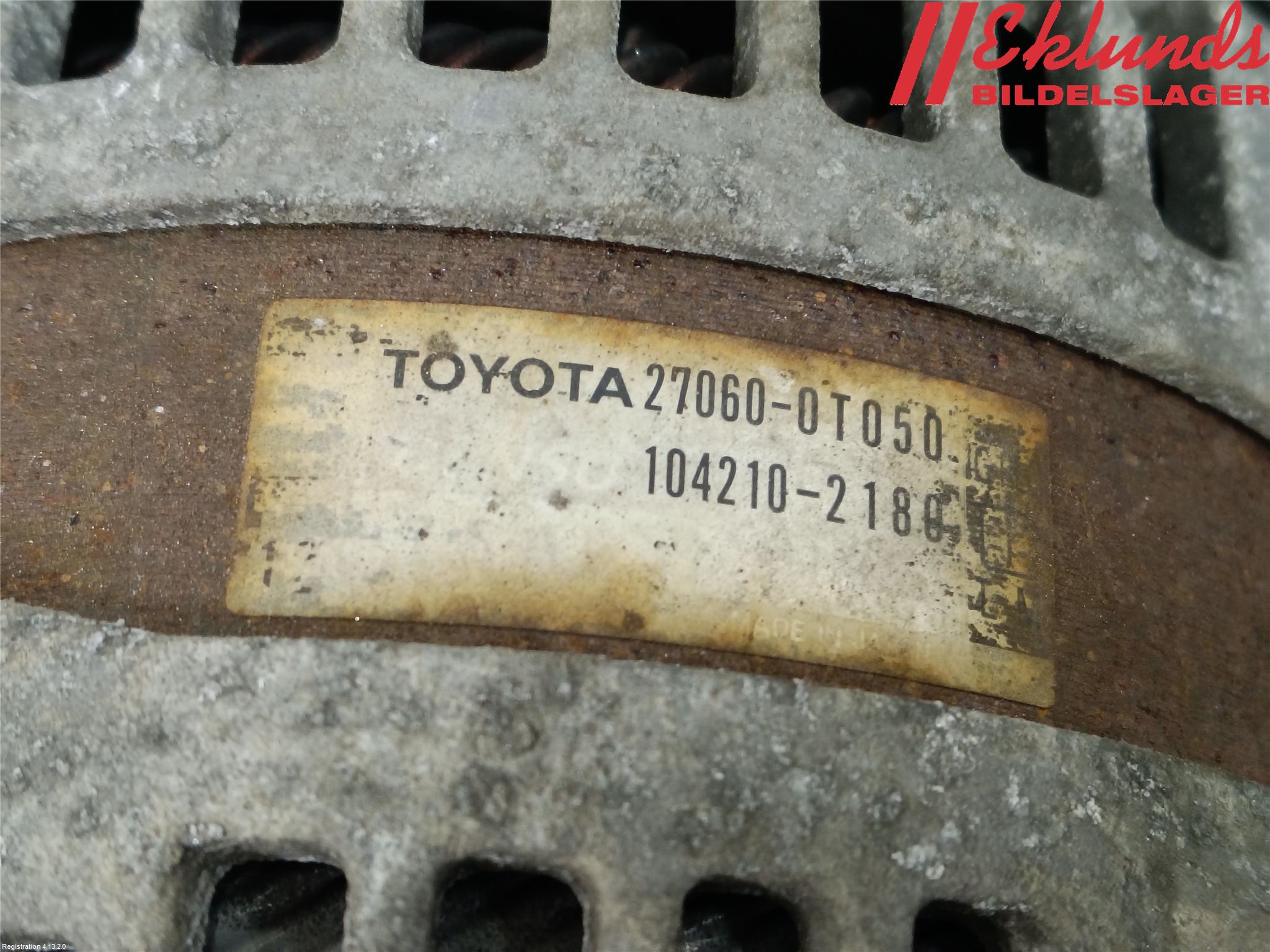 Toyota AURIS 10-12 Generator