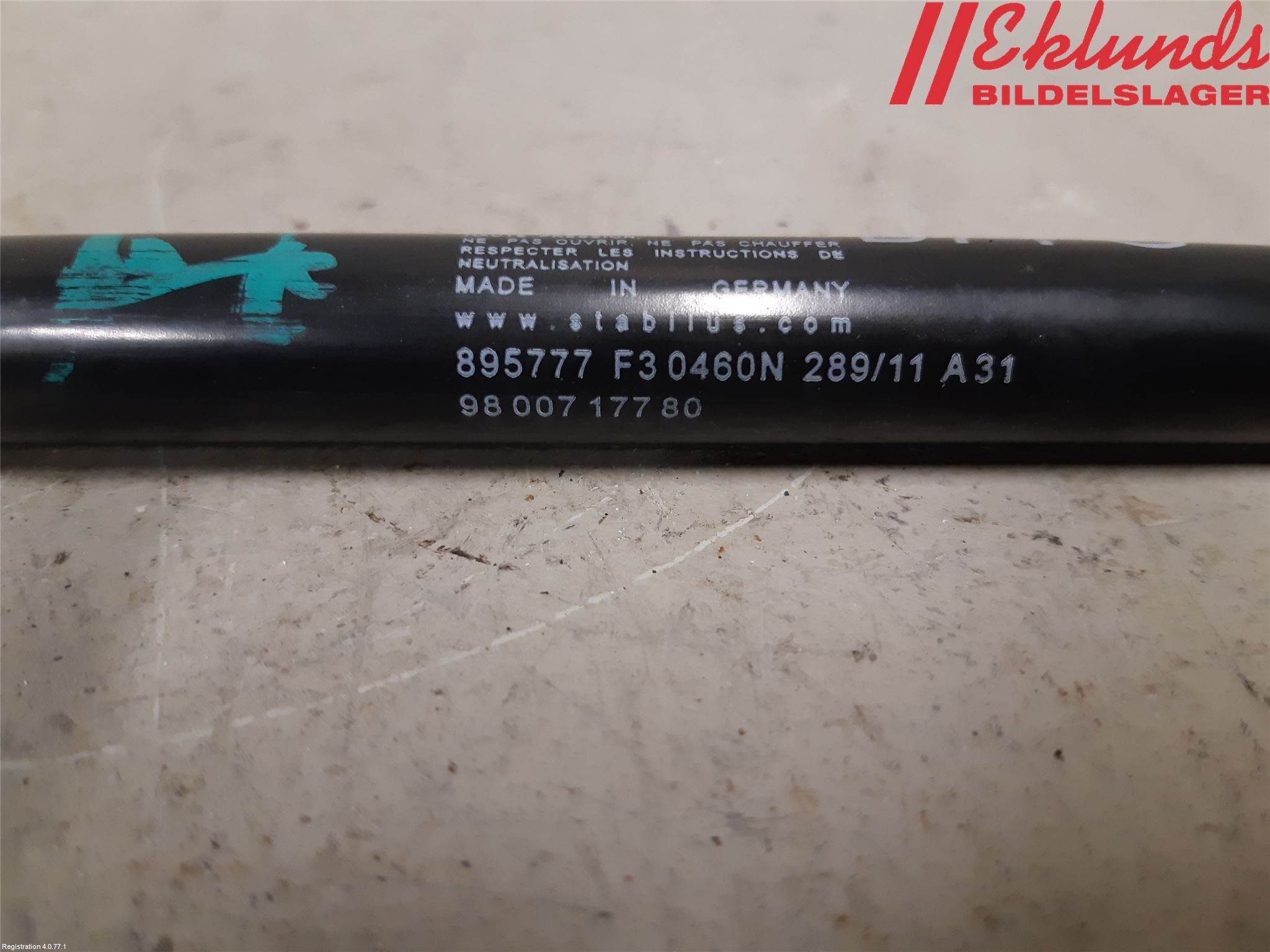 Citroen C4 II 11-18 Gasfjäder Baklucka