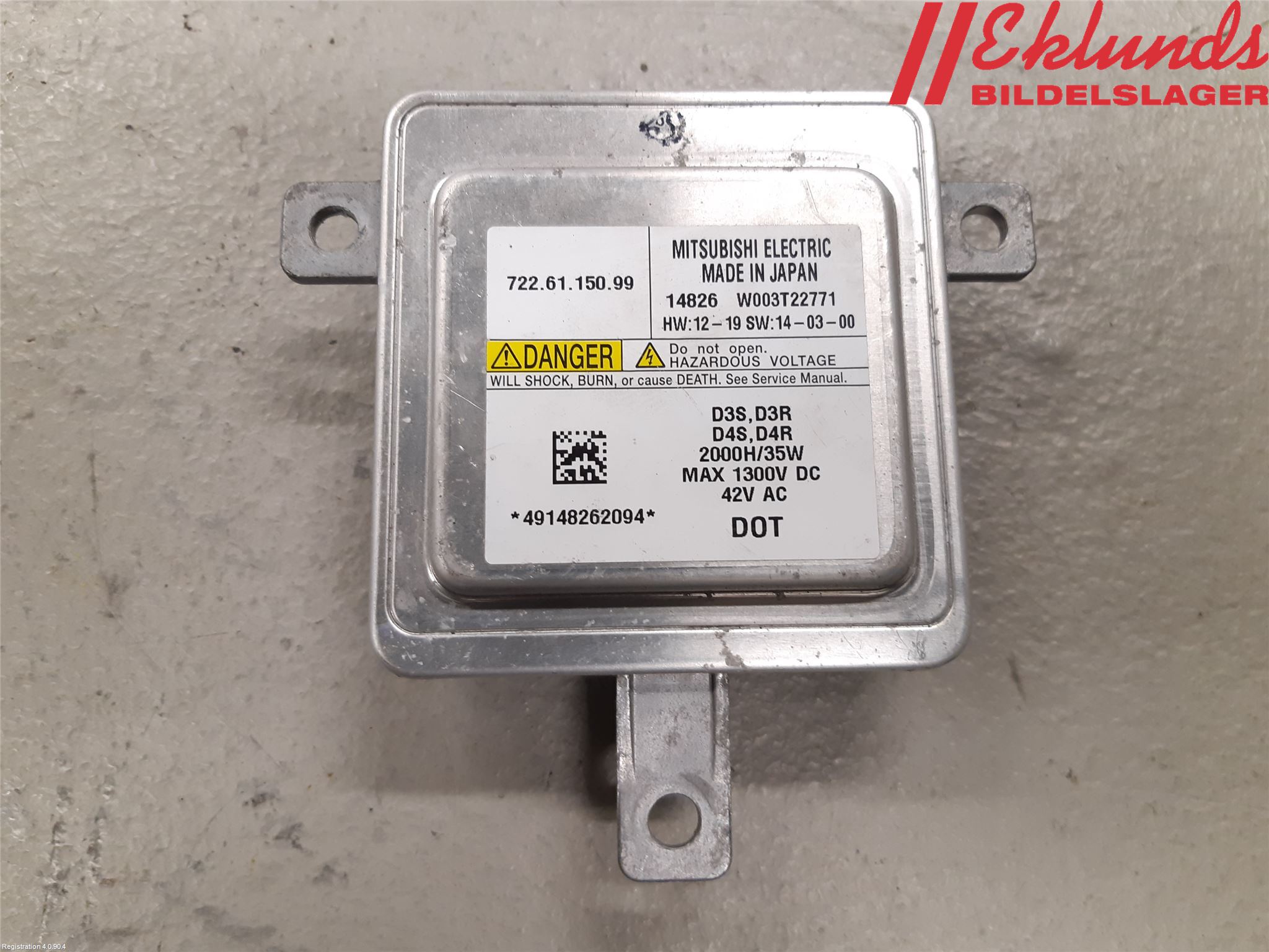 Volvo V40 12-19 Styrenhet Strålkastare