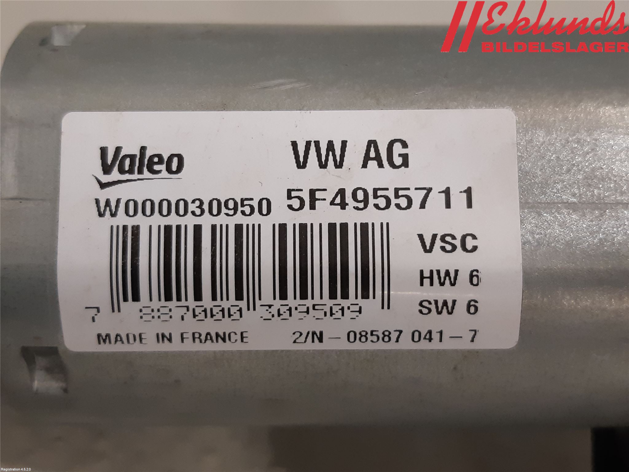 Skoda FABIA 15-21 Torkarmotor Baklucka