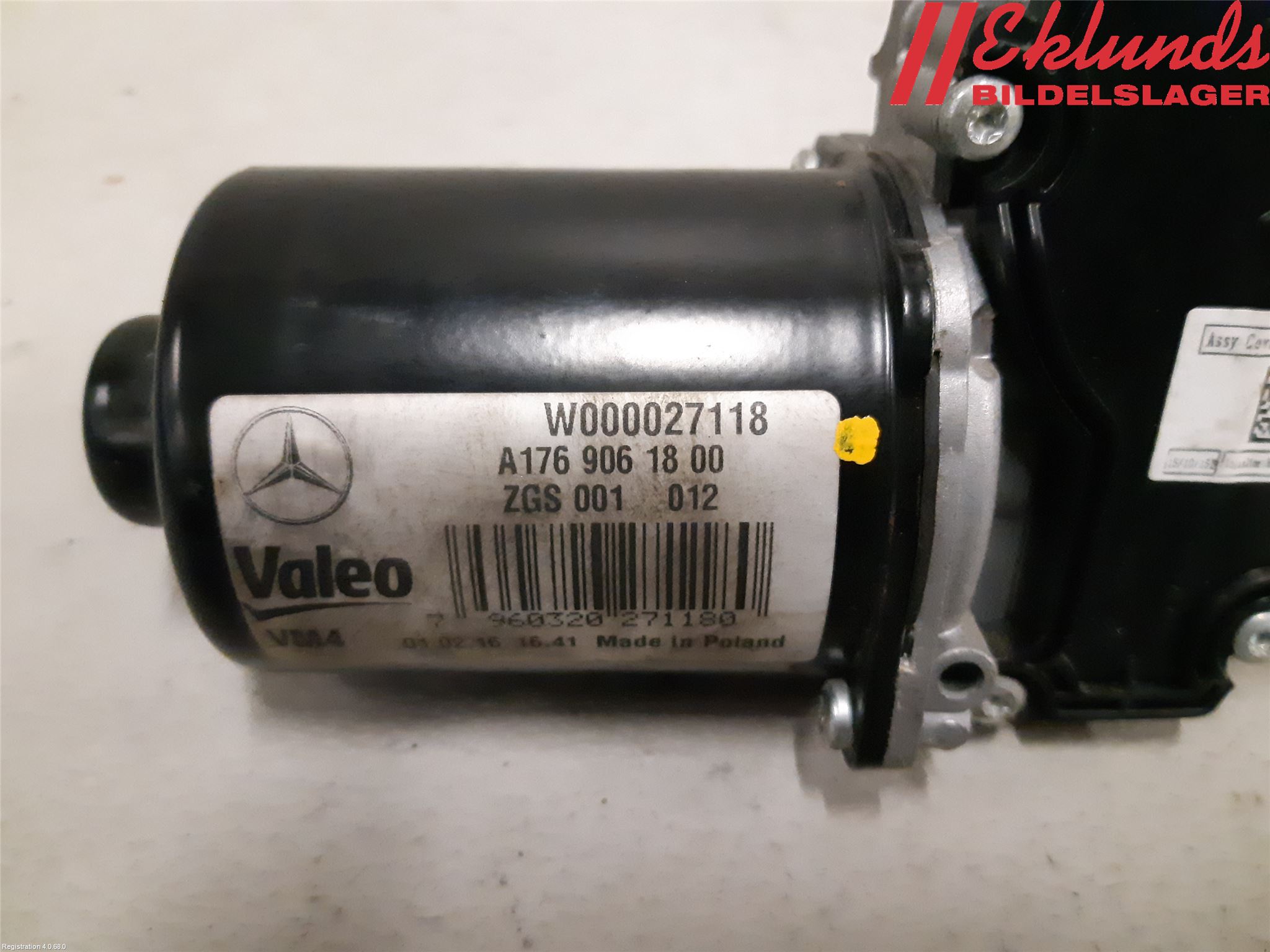 Mercedes-Benz MB GLA-KLASS (X156) 13-20 Torkarmotor Vindruta
