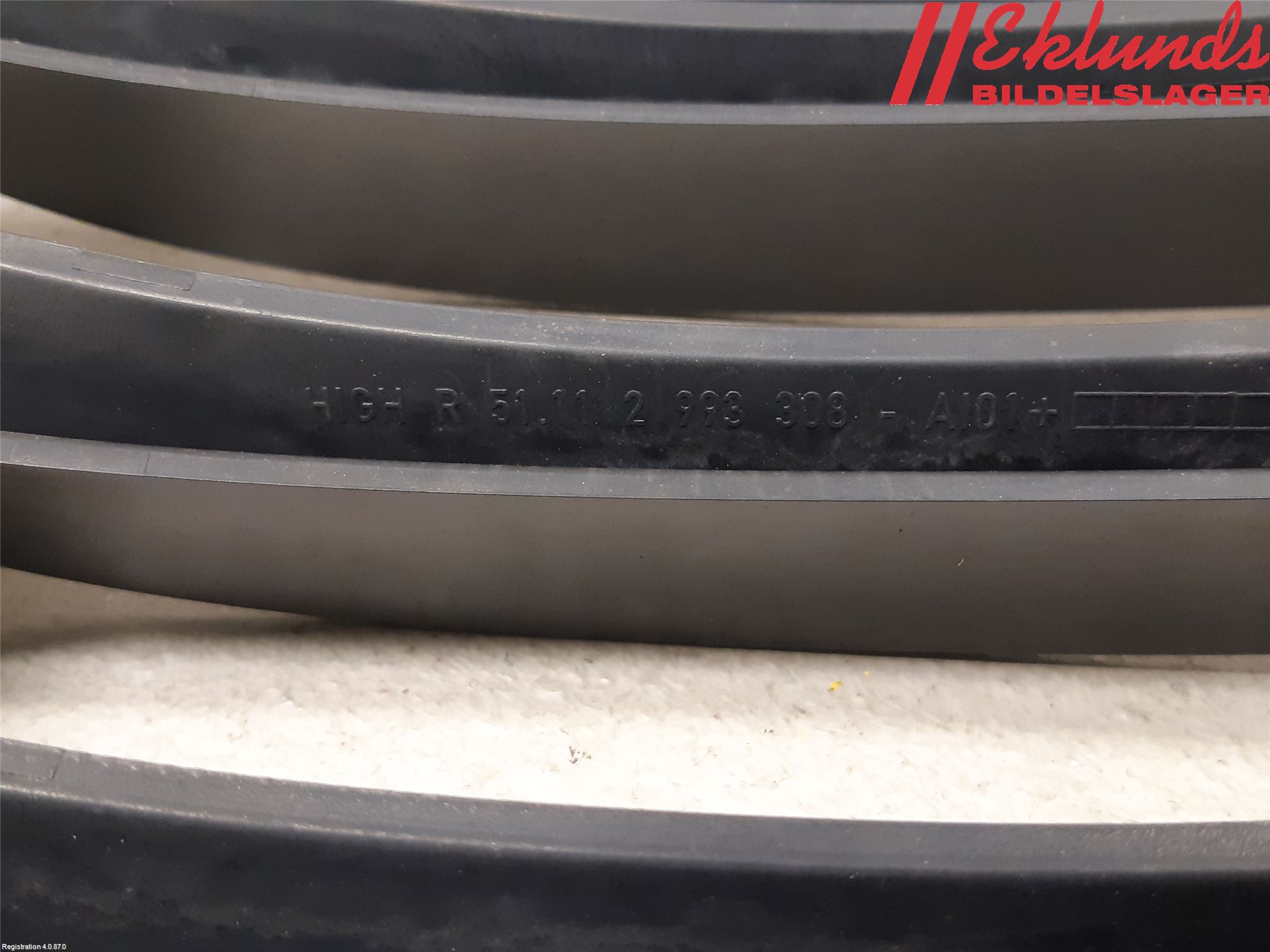 BMW X1 E84 10-15 Grilldel Höger