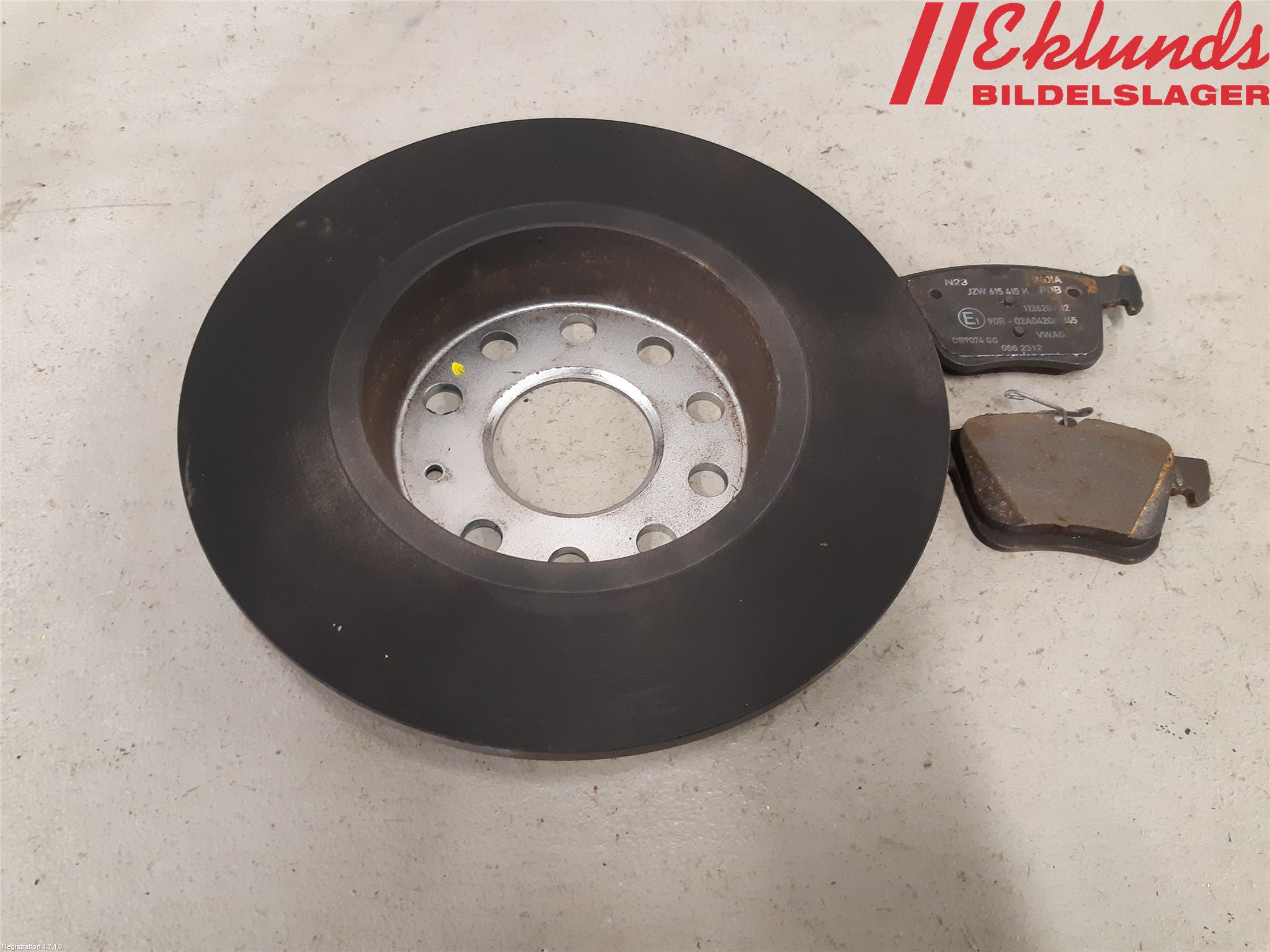 Volkswagen VW GOLF / E-GOLF VII 13-20 Bromsskiva Bak