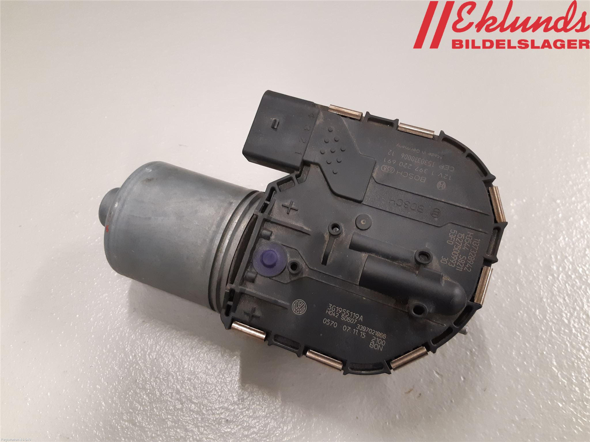 Volkswagen VW PASSAT 15-19 Torkarmotor Vindruta