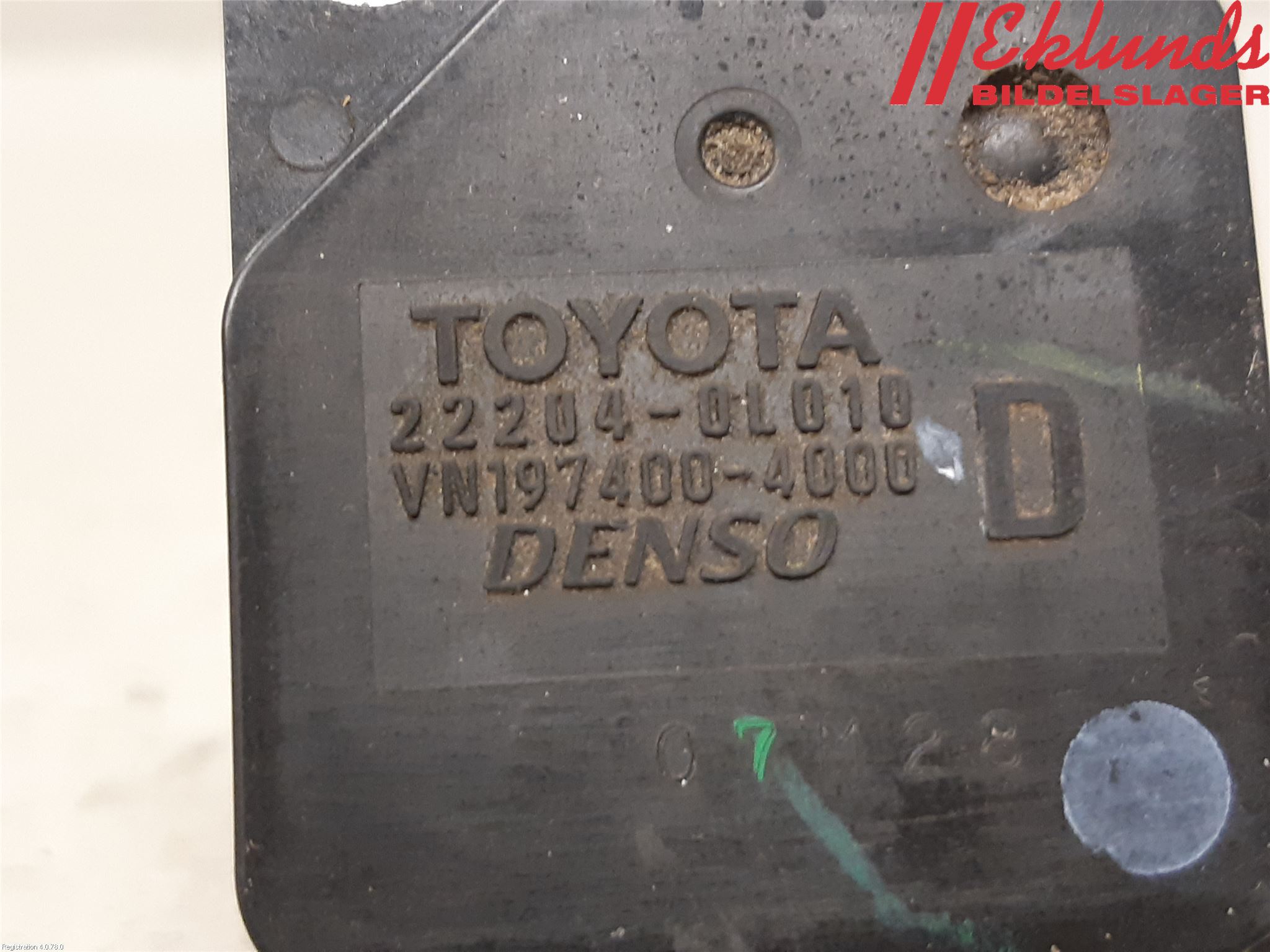 Toyota HILUX 05-16 Injluftmassamätare