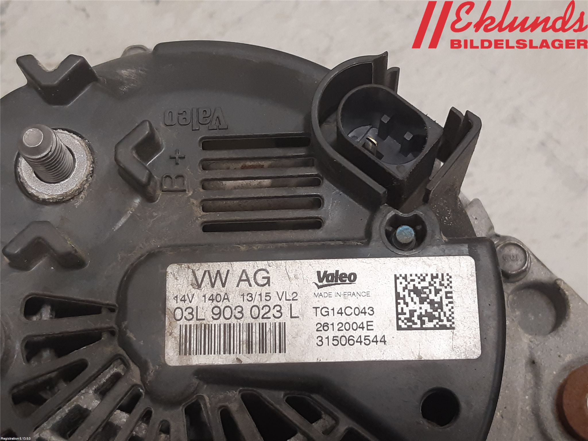 Volkswagen VW PASSAT 15-19 Generator