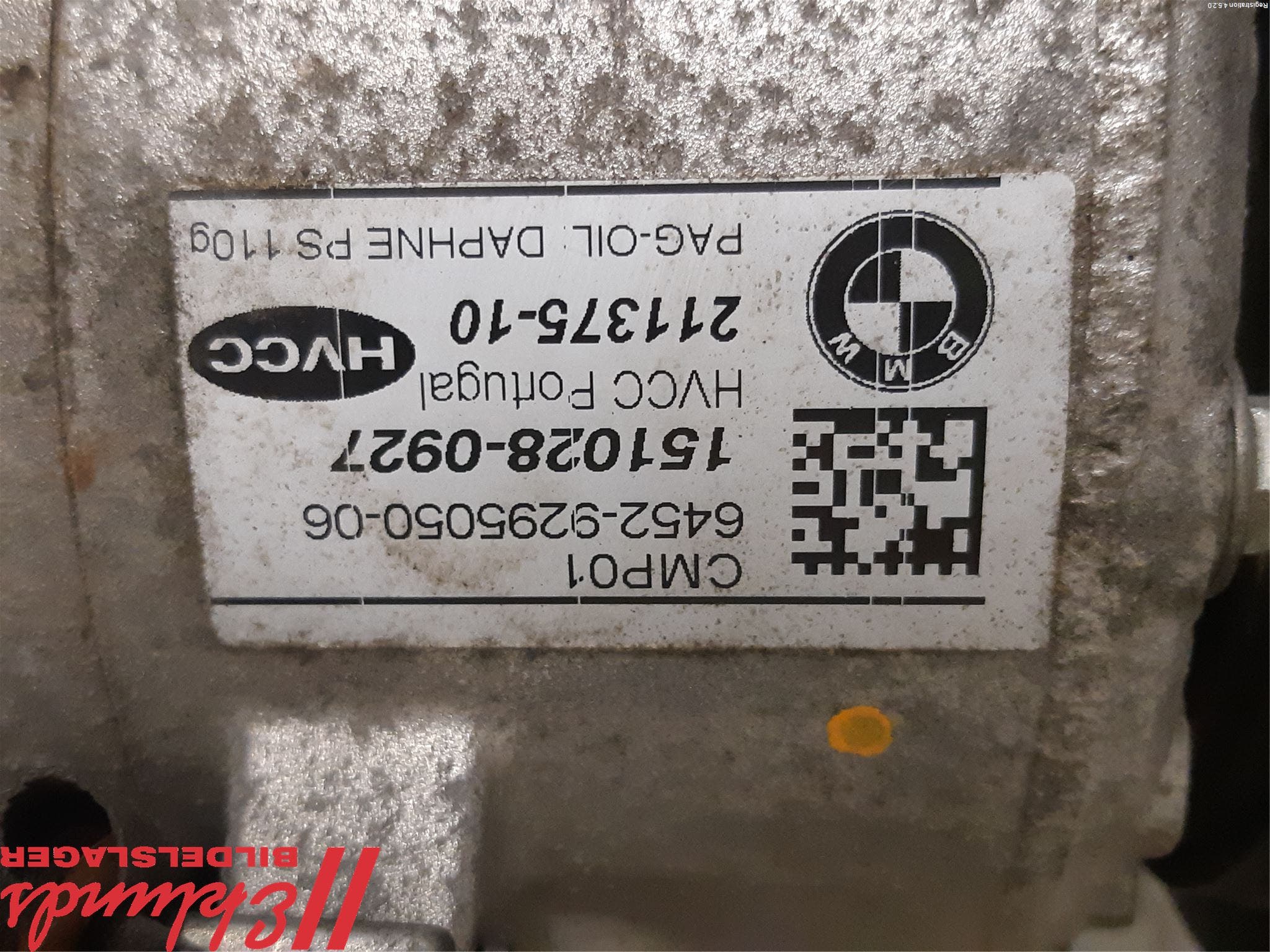 BMW 5 F10/F11/F18 09-17 Ac Kompressor