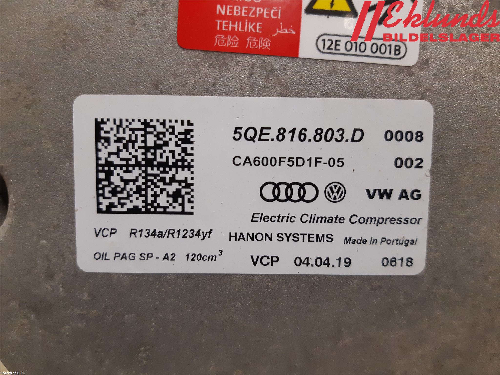 Volkswagen VW TRANSP/CARAVELLE (T6) 16-22 Ac Kompressor