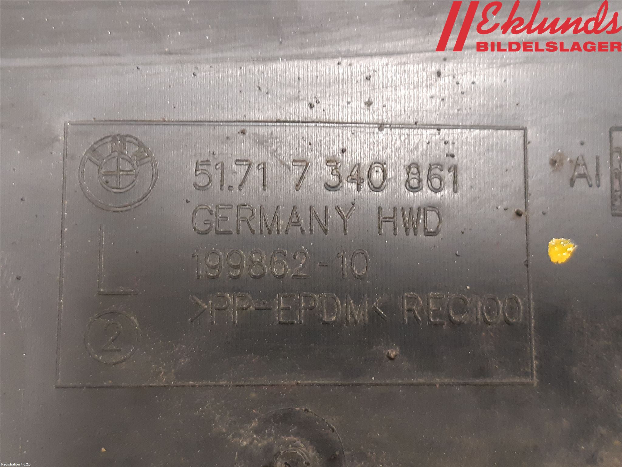 BMW 3 G20/G21/G80/G81 19- Skärm Inner