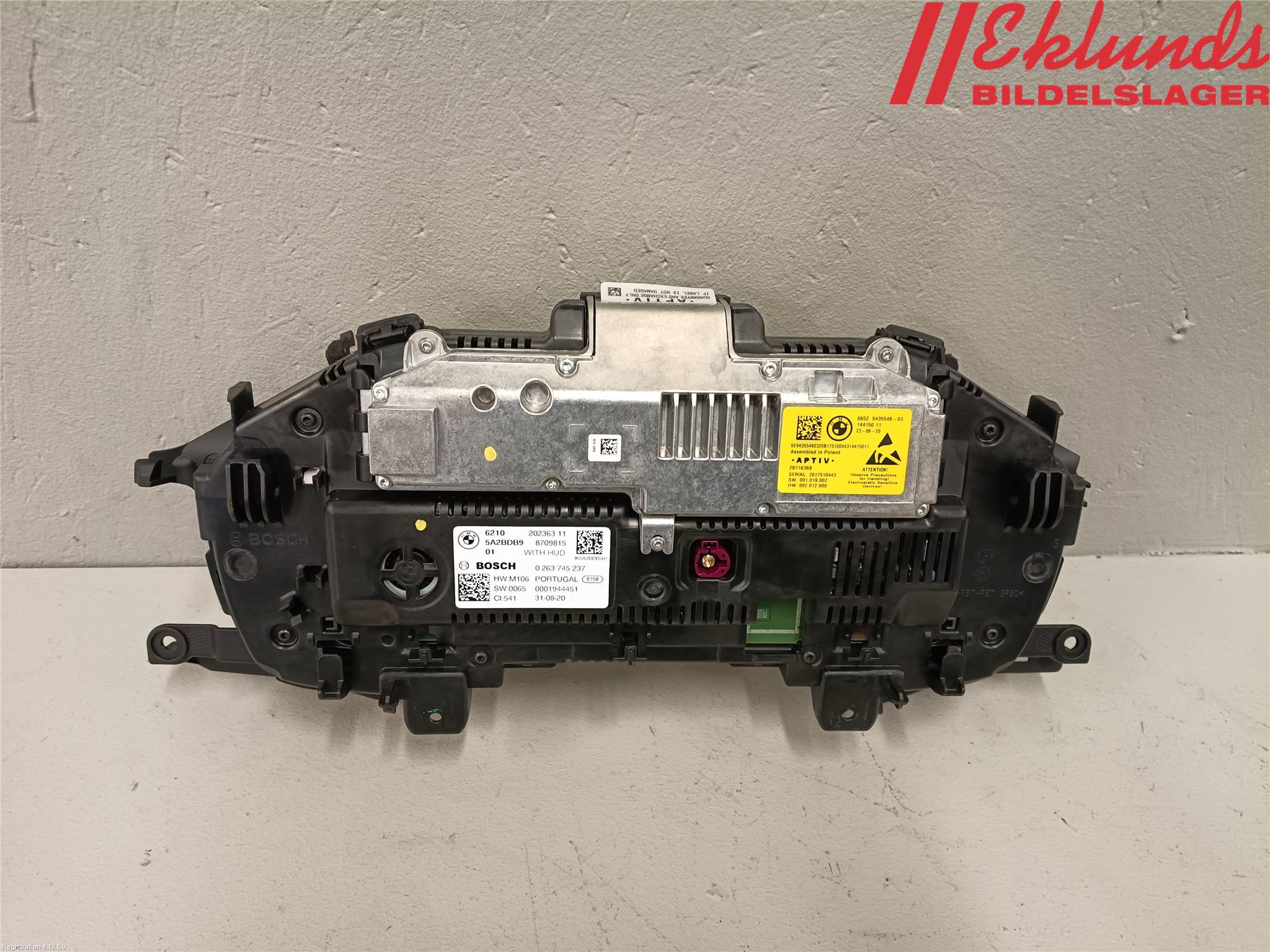 BMW 3 G20/G21/G80/G81 19- Instrument Komb