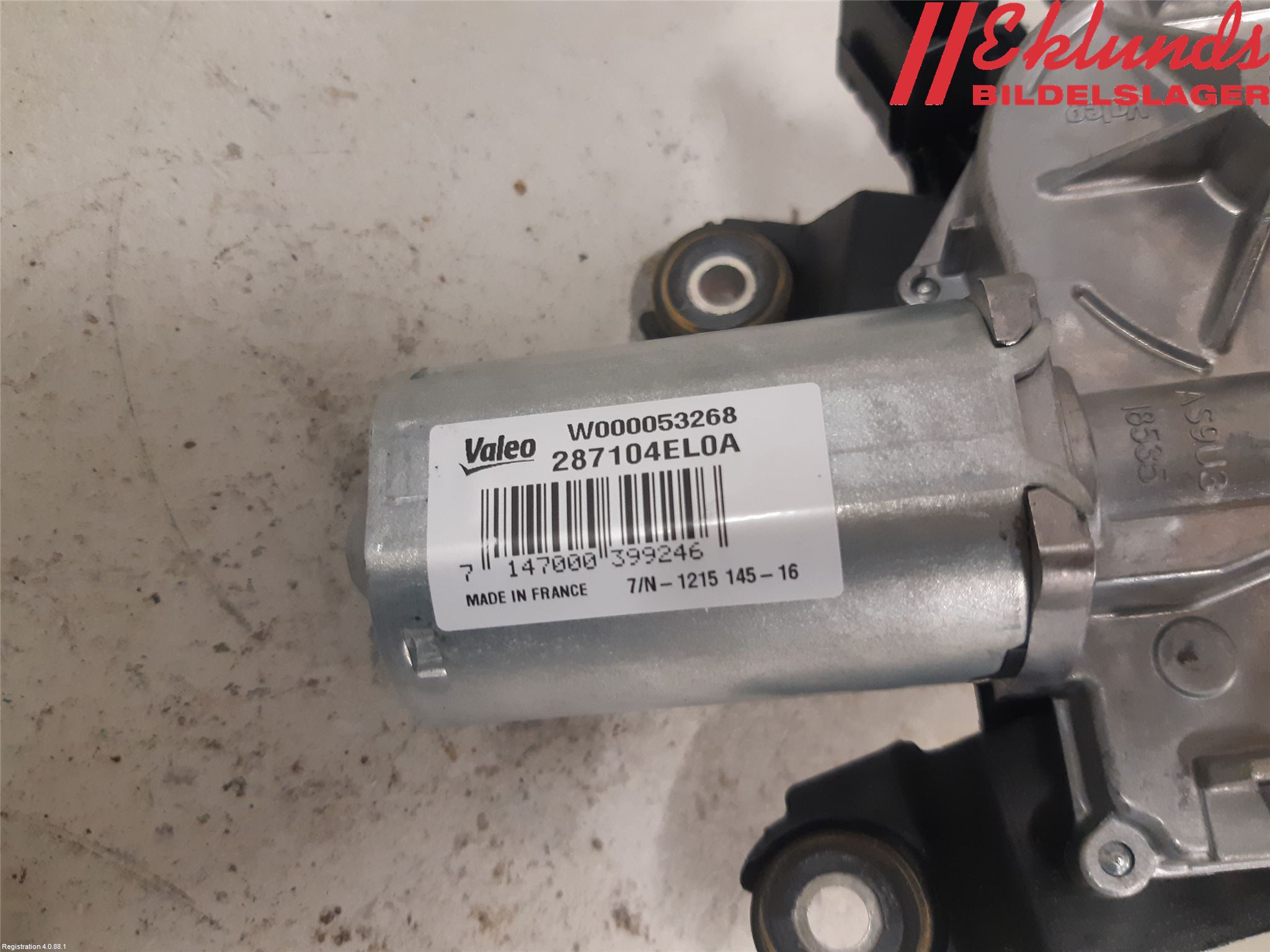 Nissan QASHQAI 14-17 Torkarmotor Baklucka