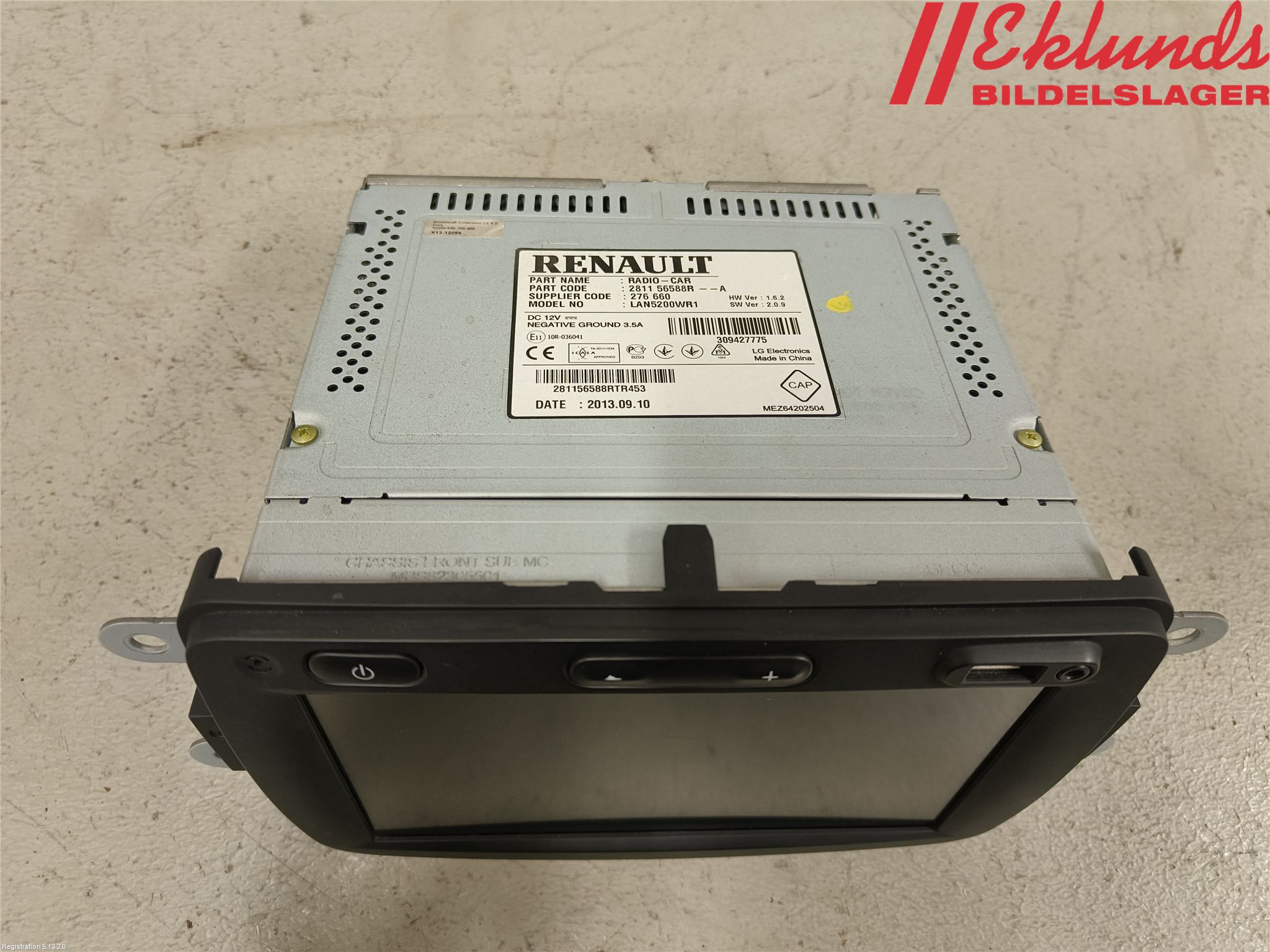 Dacia DUSTER 10-17 Cd Radio - Multimediapanel