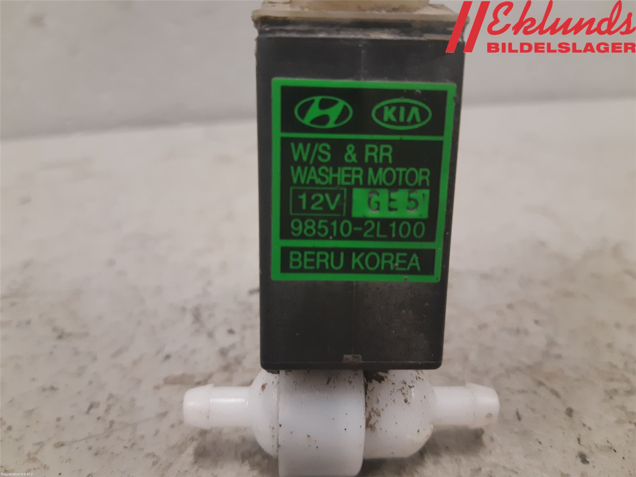 Hyundai i30 FD 07-12 Spolarpump Vindruta