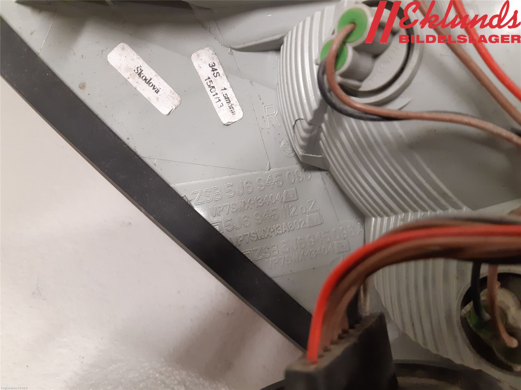 Skoda FABIA 07-14 Bakljus Höger