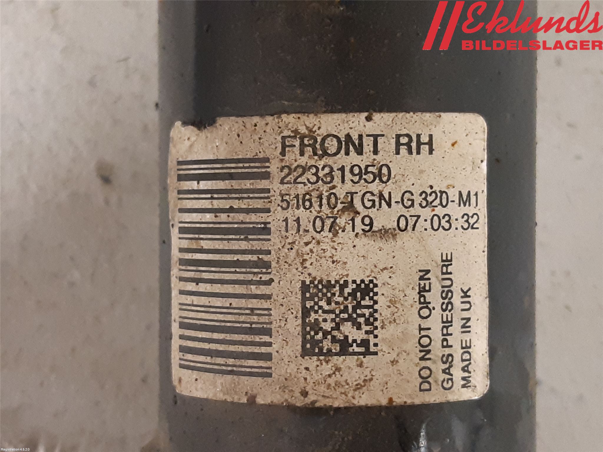 Honda CIVIC 17-22 Fjäderben Fram Höger